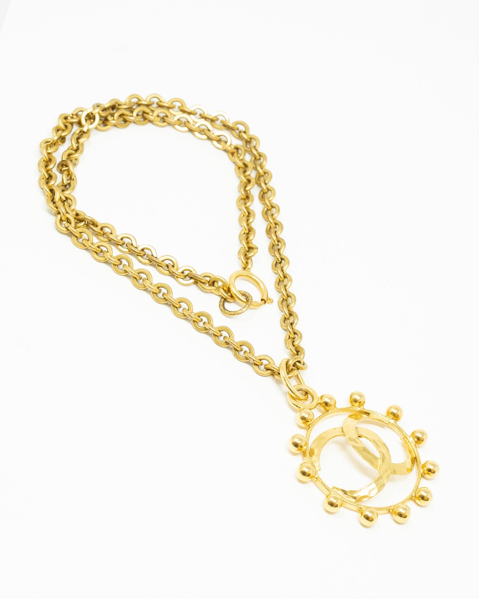 Chanel Chanel Chain Necklace with cut-out CC Pendant - ASL3340