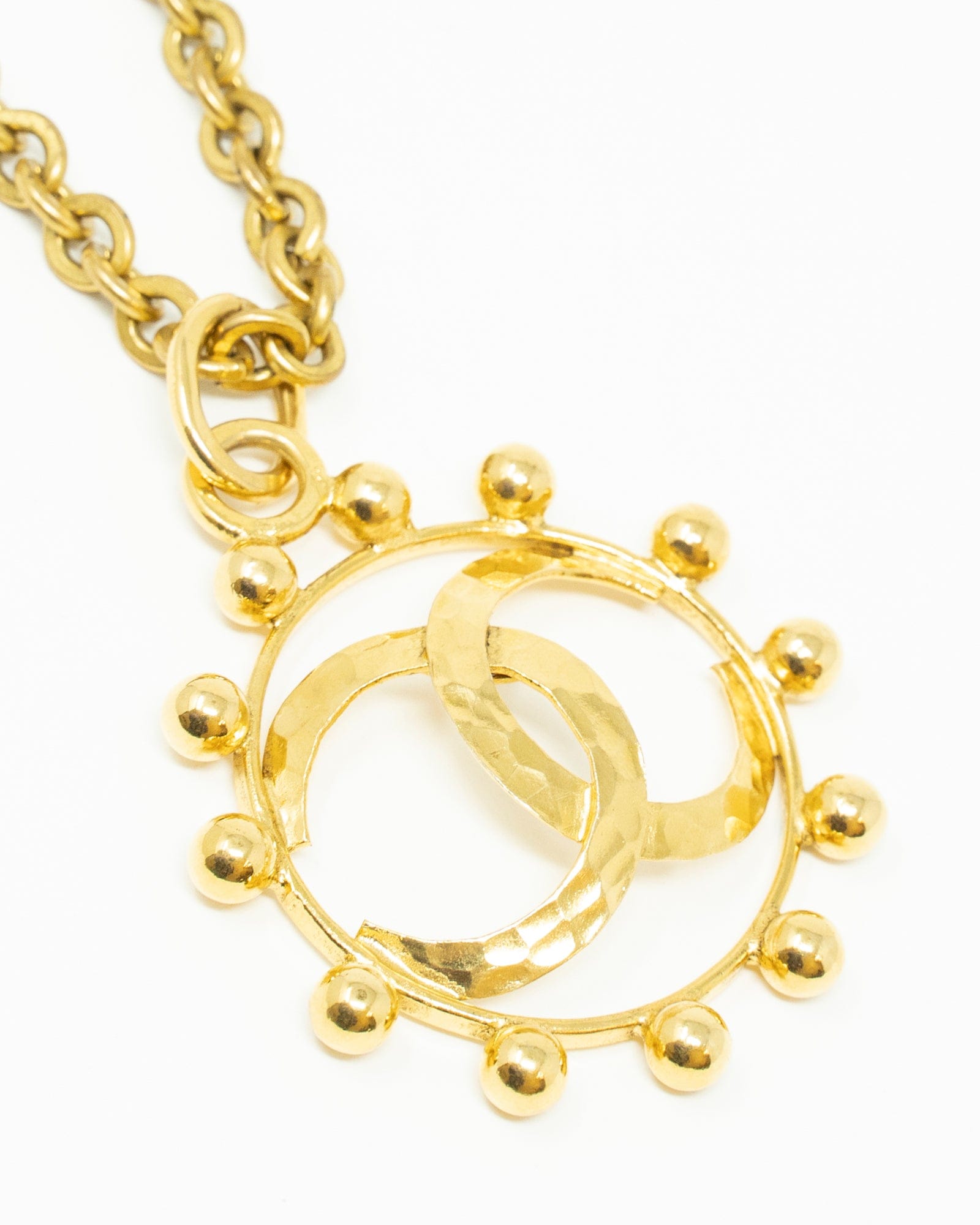 Chanel Chanel Chain Necklace with cut-out CC Pendant - ASL3340