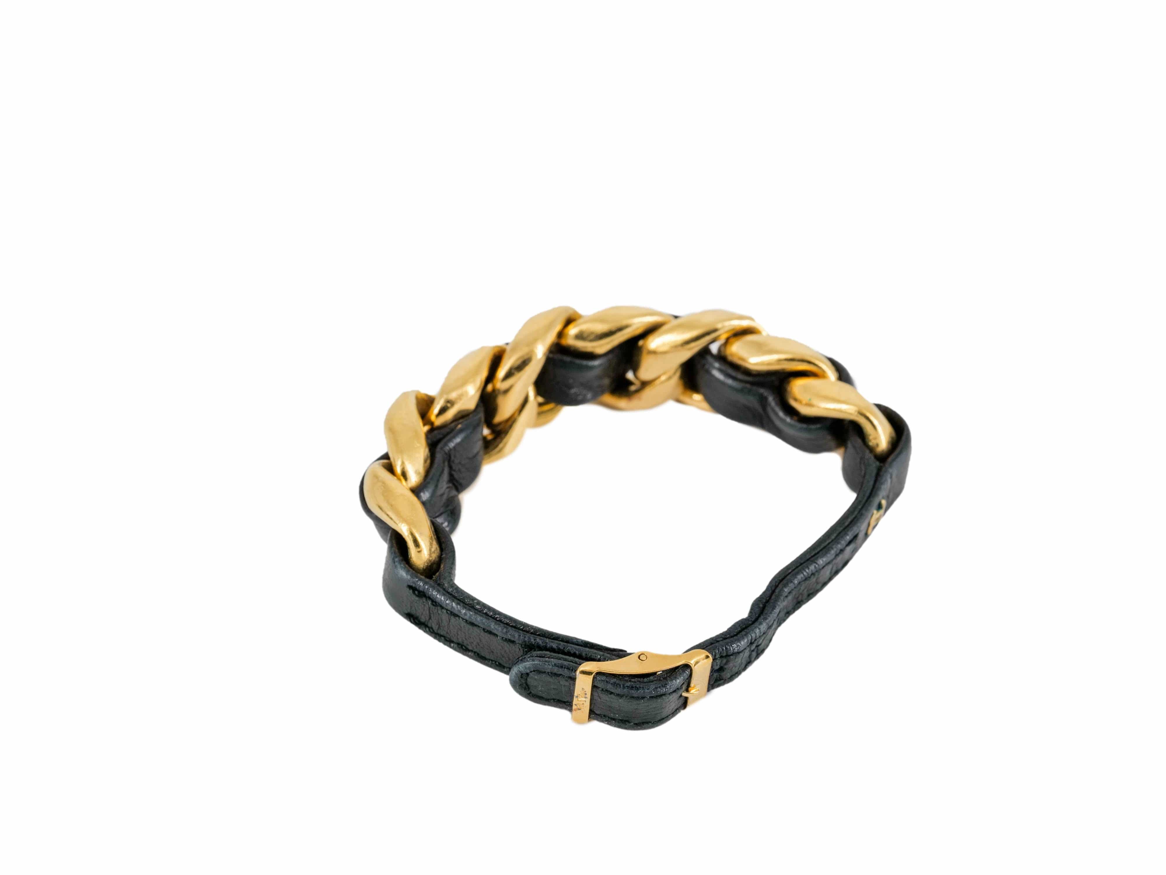 Chanel Chanel Chunky Woven Chain Bracelet ASL3264