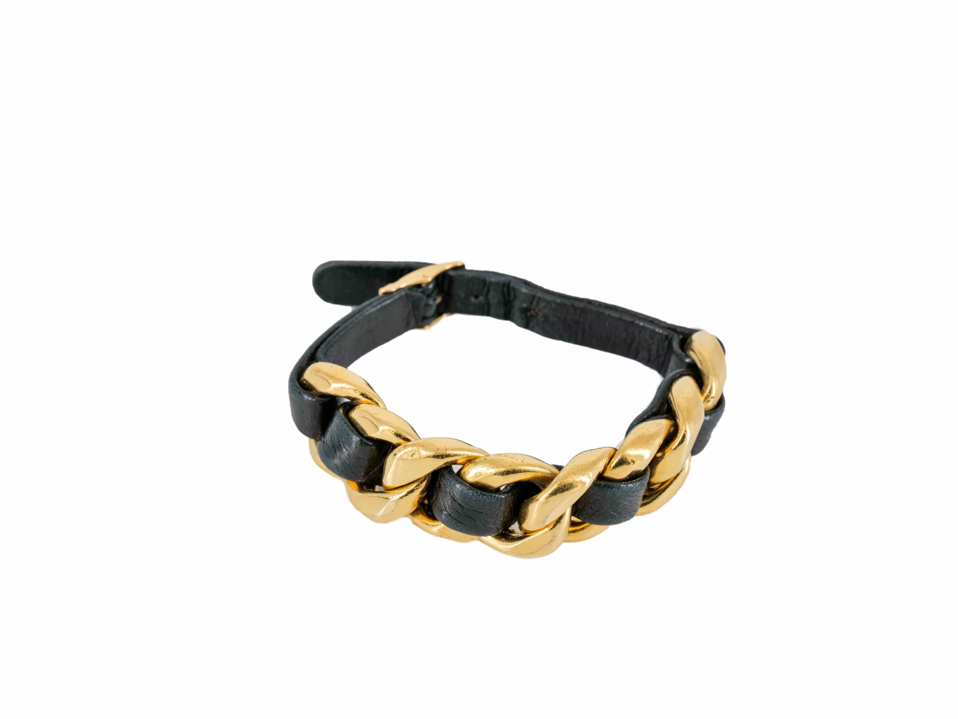 Chanel Chanel Chunky Woven Chain Bracelet ASL3264