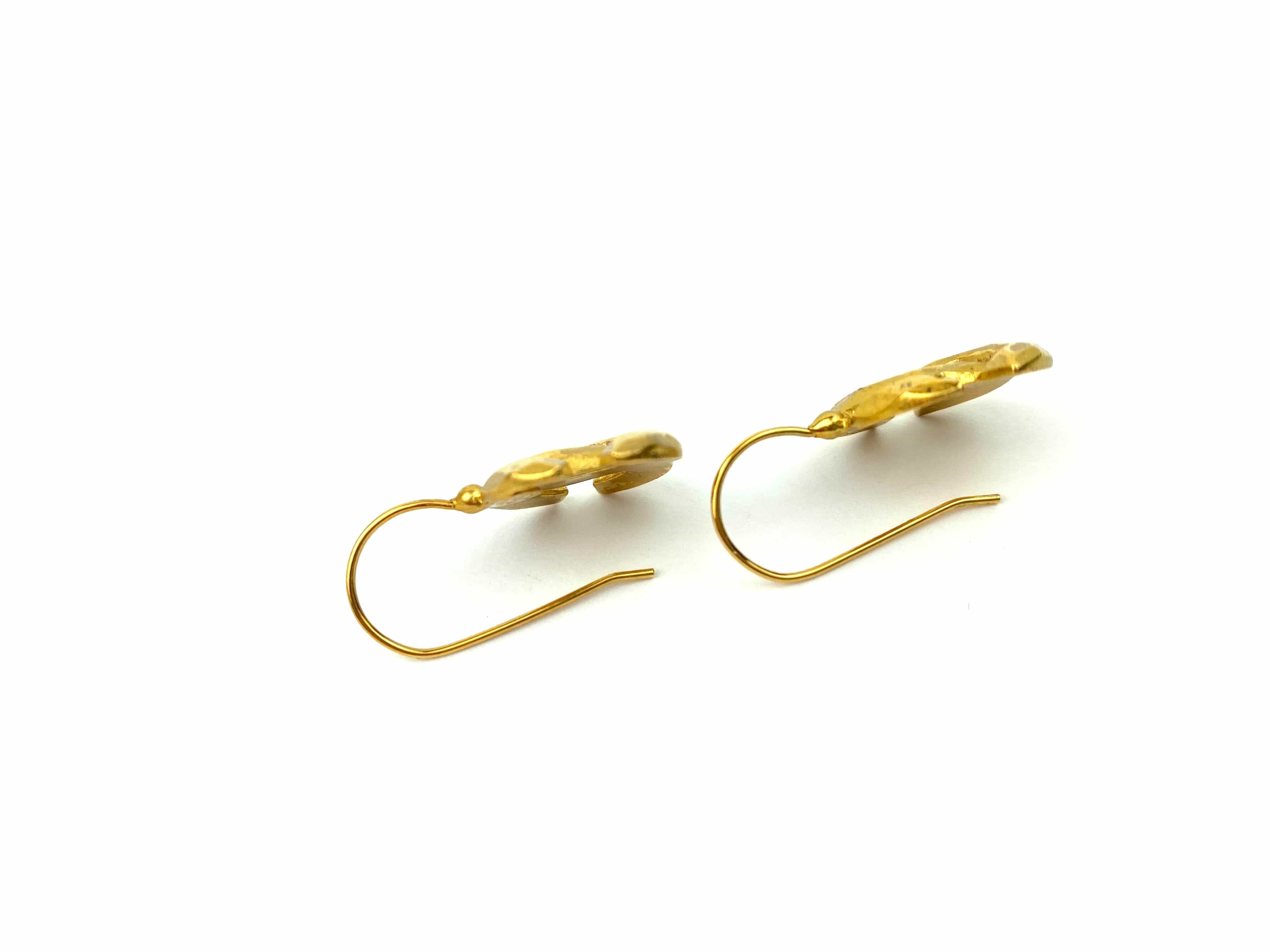 Chanel Chanel Coco Gold Earrings ASL2686