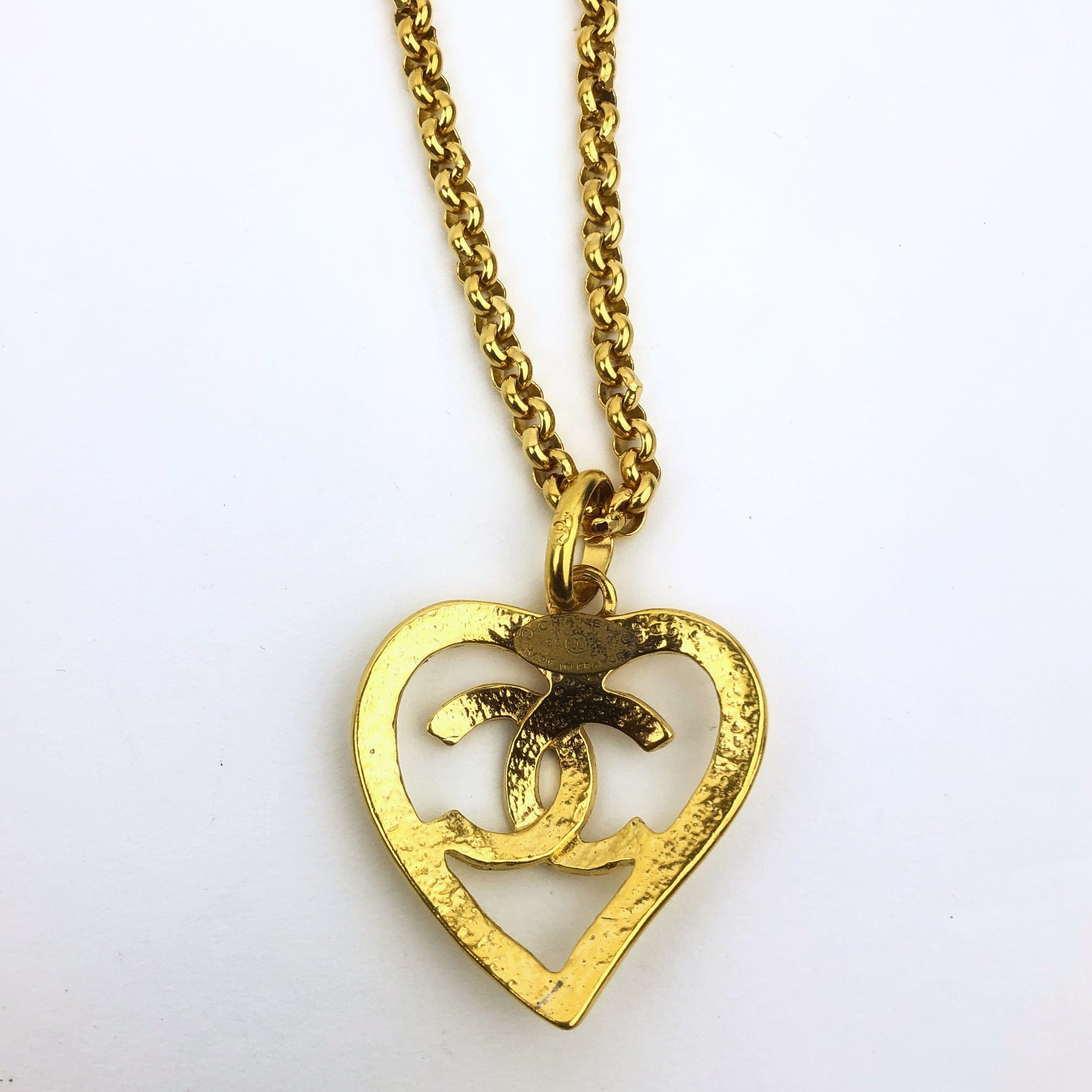 Chanel Chanel Coco Heart Gold Long Necklace PXL1694