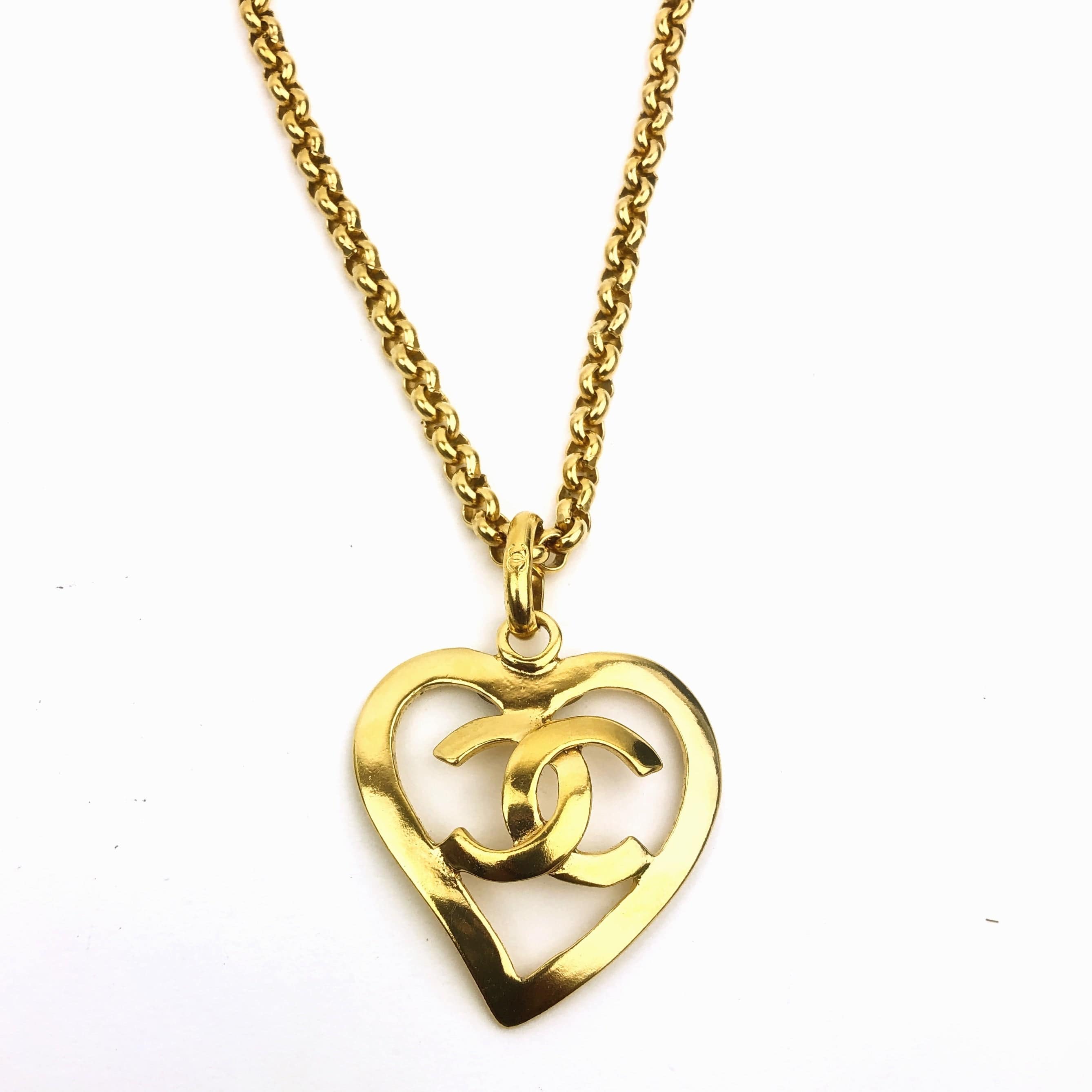 Chanel Chanel Coco Heart Gold Long Necklace PXL1694