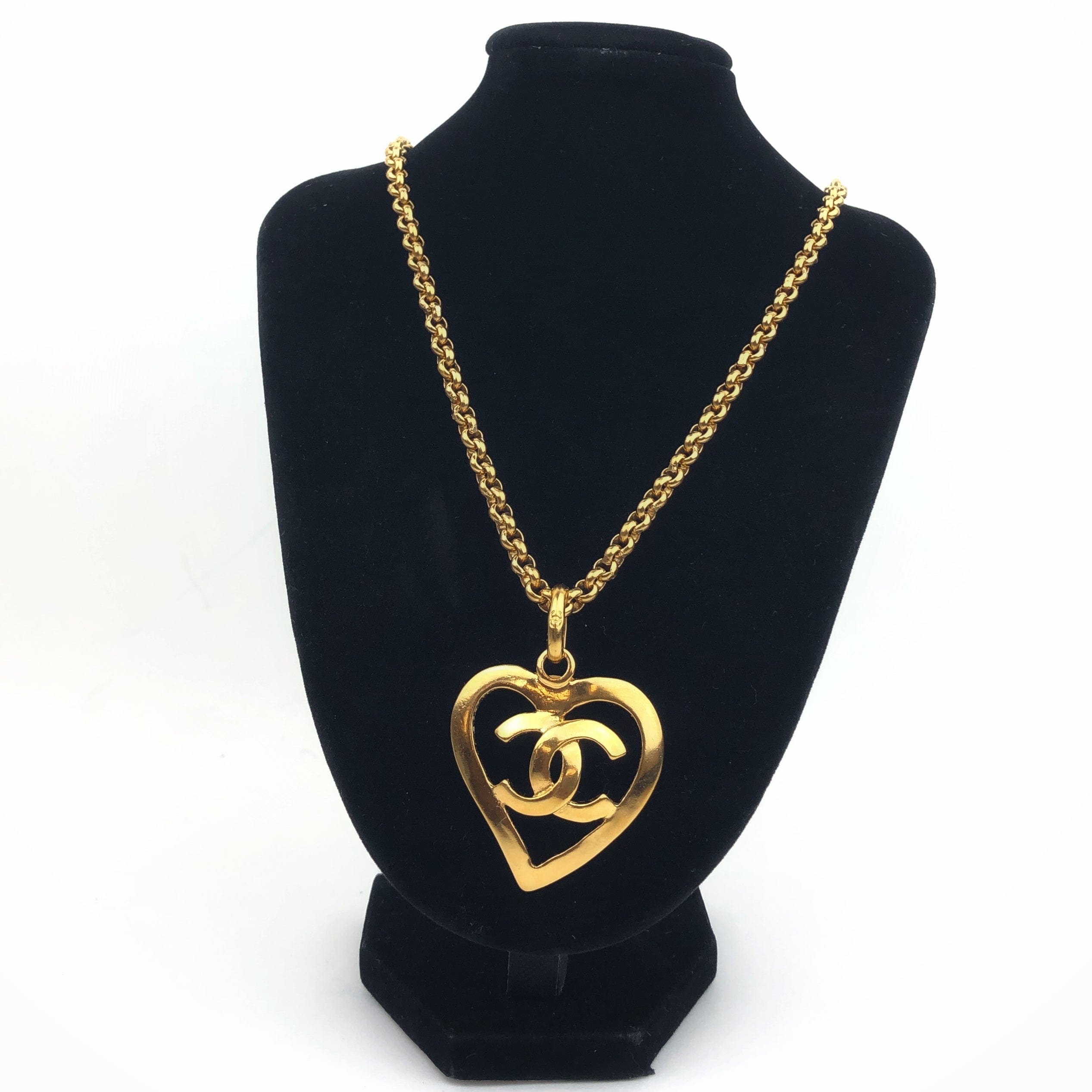 Chanel Chanel Coco Heart Gold Long Necklace PXL1694