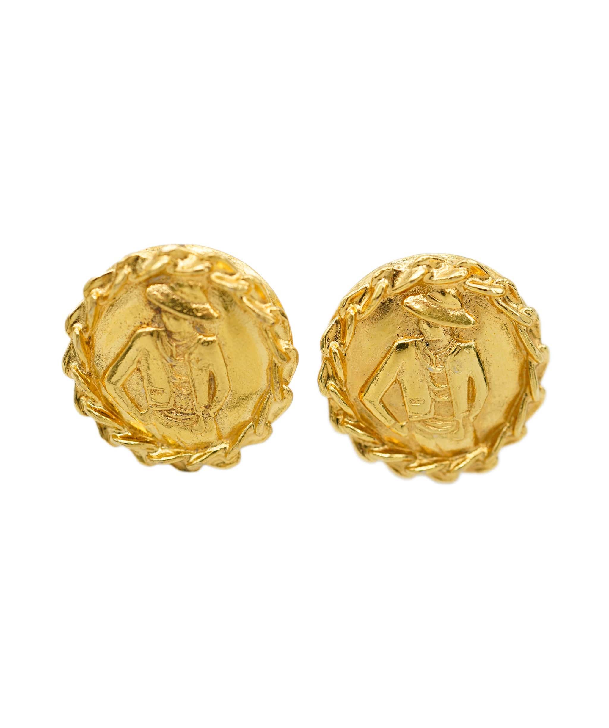 Chanel Chanel Coco Mademoiselle Logo Clip Earrings PXL1886