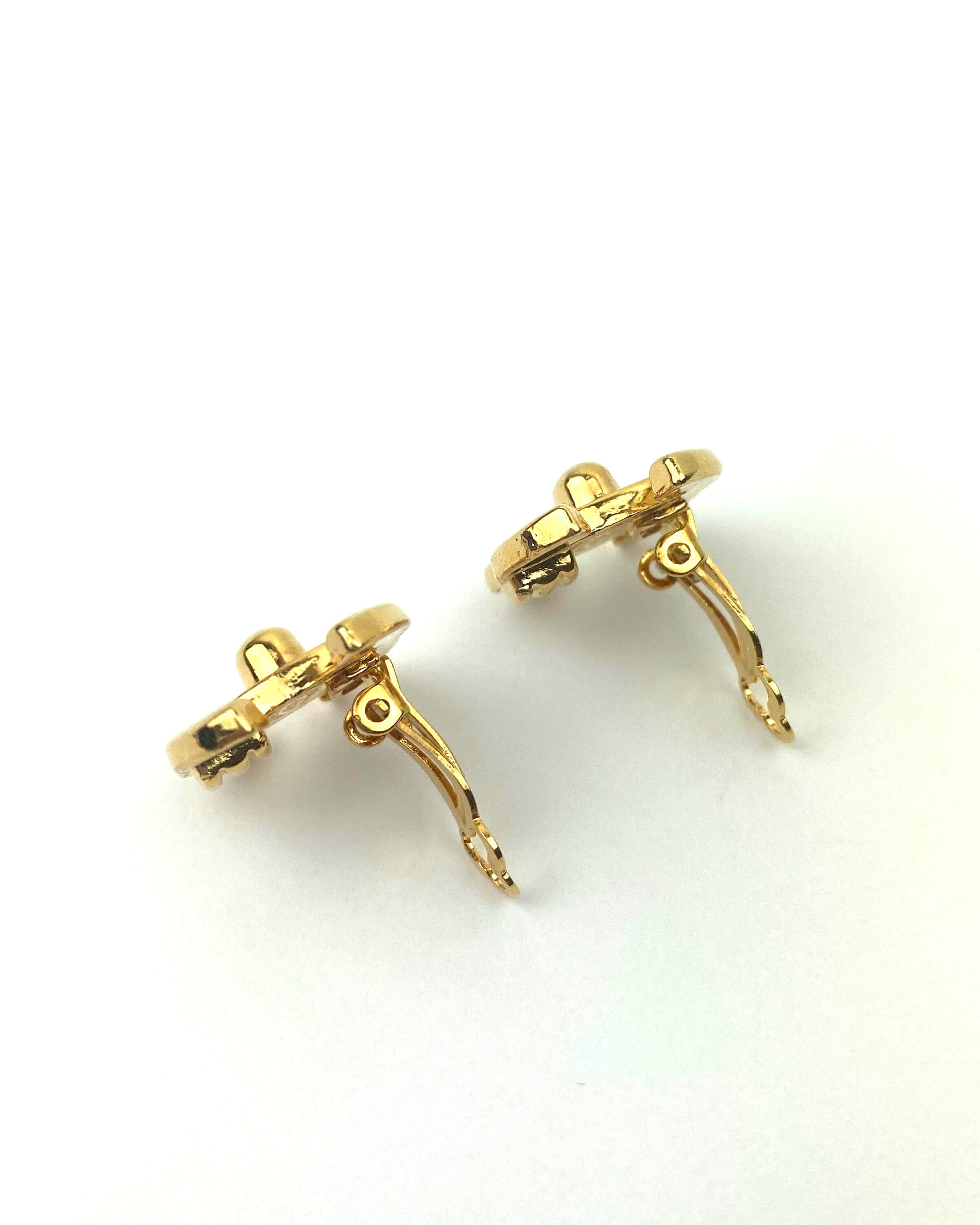 Chanel Chanel Coco Mark Earrings / Turn Lock ASL2938