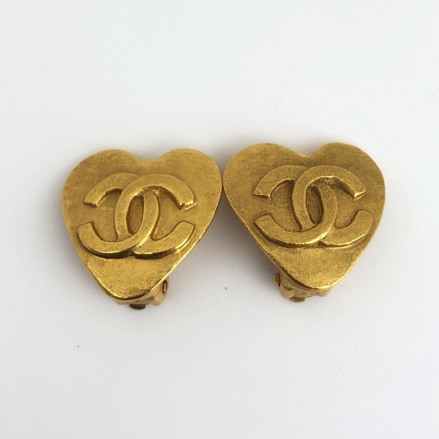 Chanel Chanel Coco Mark Heart Earrings PXL1705