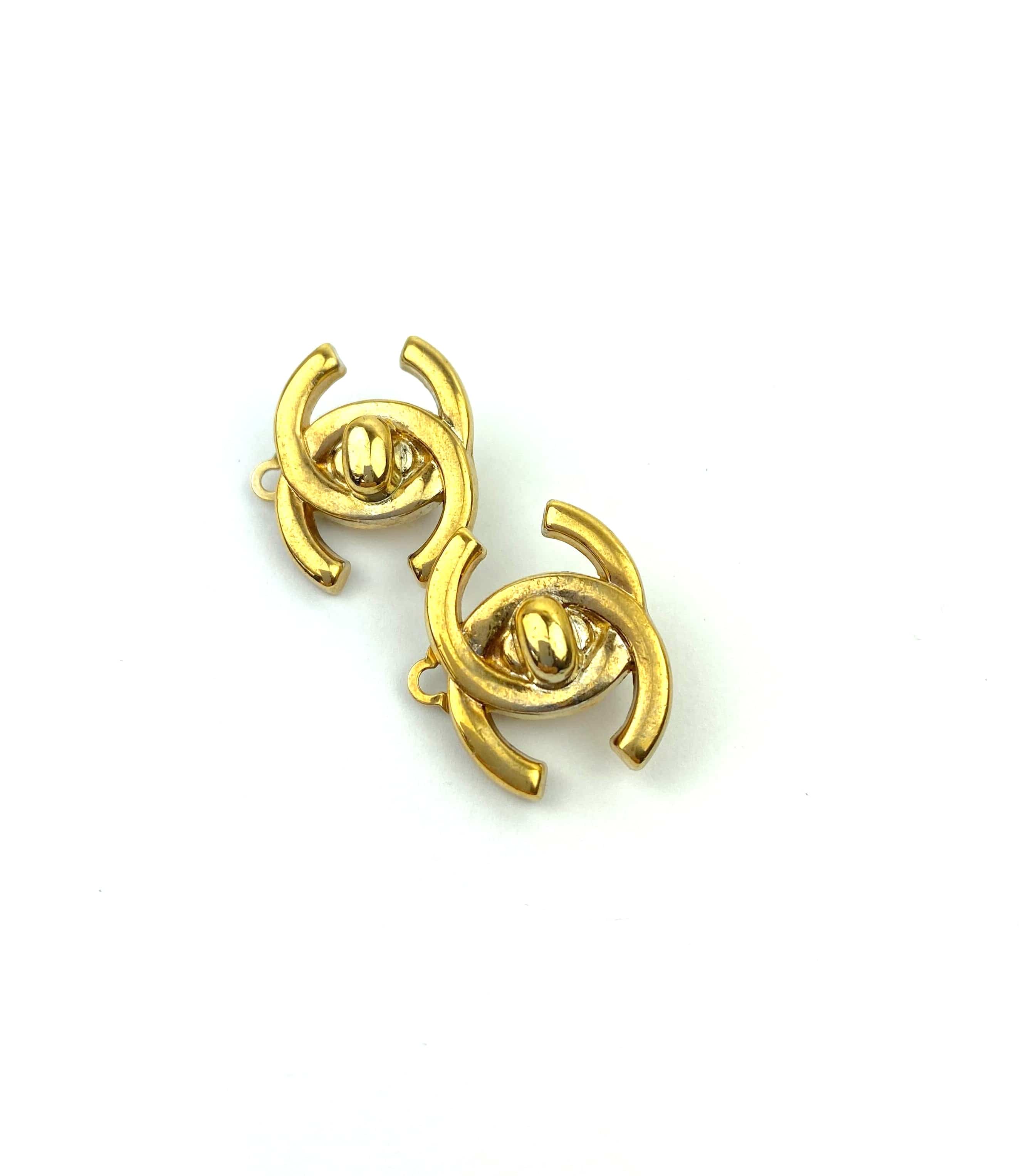 Chanel Chanel Coco Mark Turnlock Earrings ASL2944