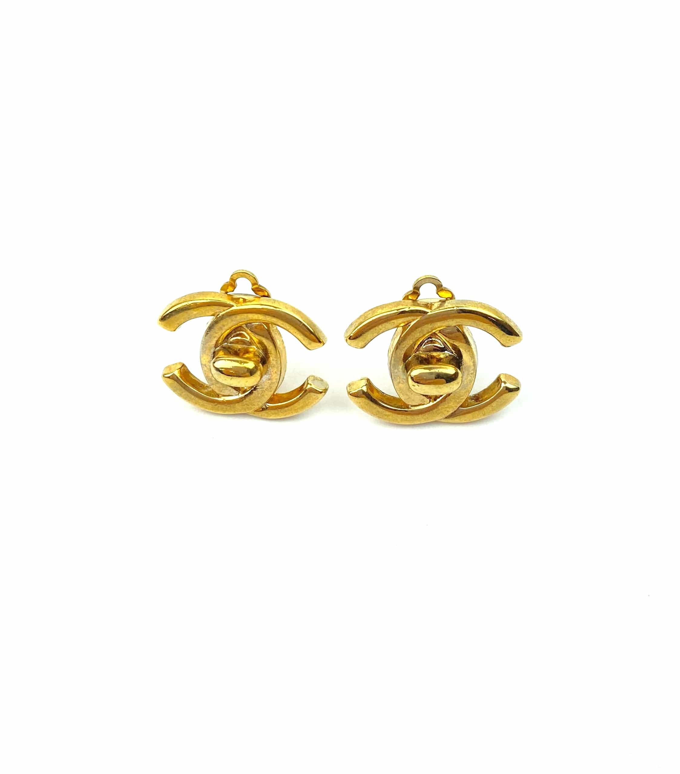 Chanel Chanel Coco Mark Turnlock Earrings ASL2944