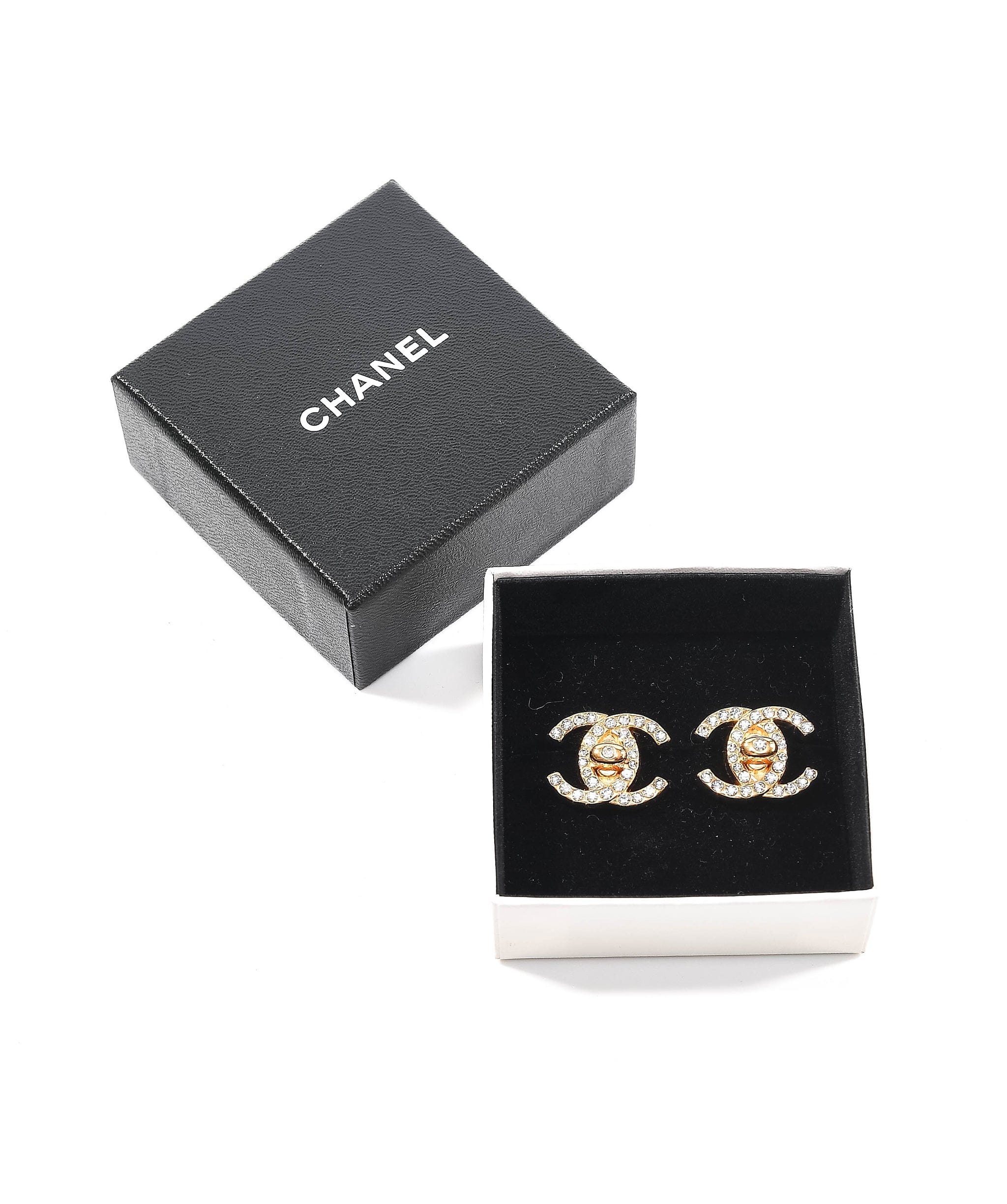 Chanel Chanel crystal turnlock earrings - AWL3287