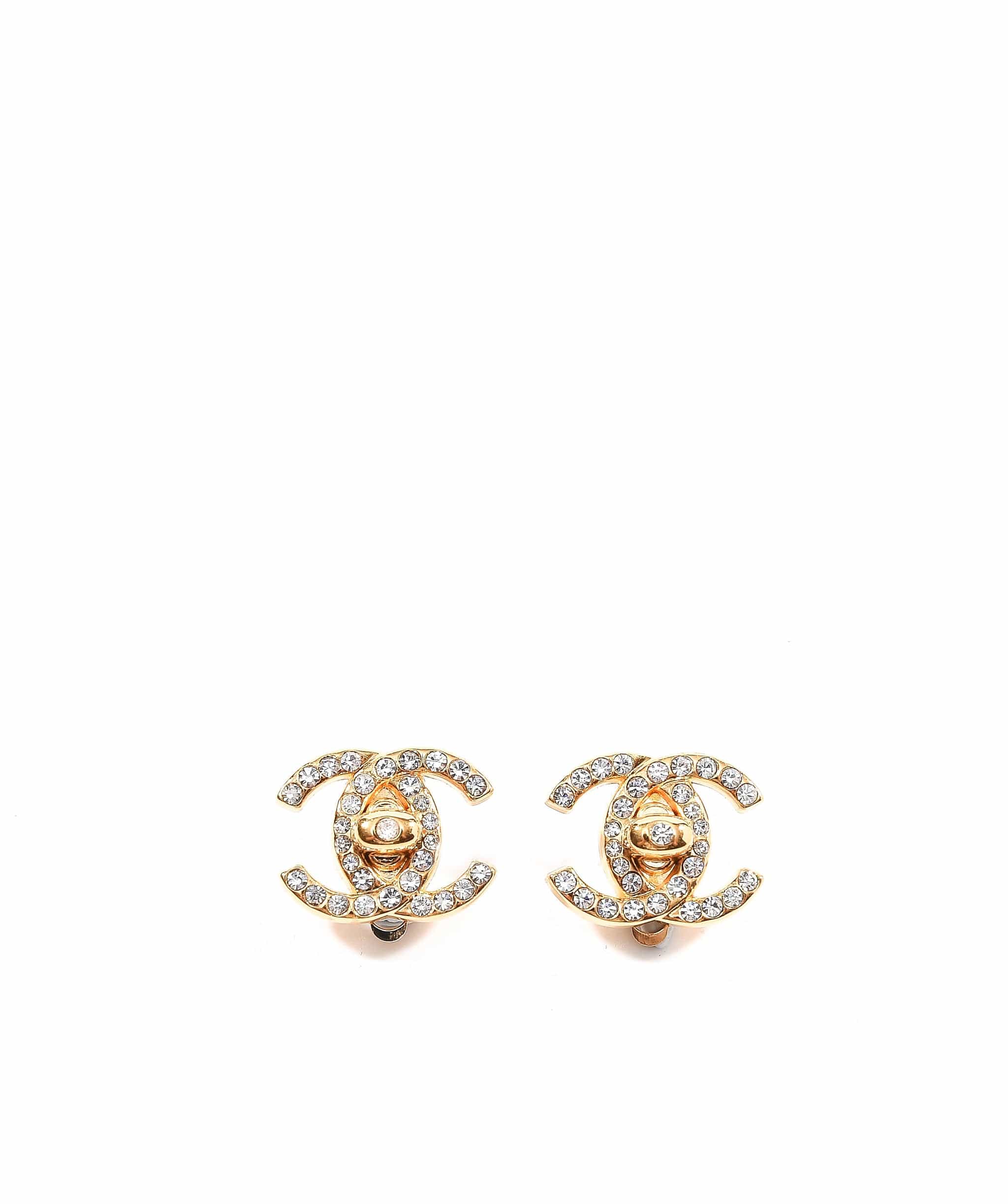 Chanel Chanel crystal turnlock earrings - AWL3287