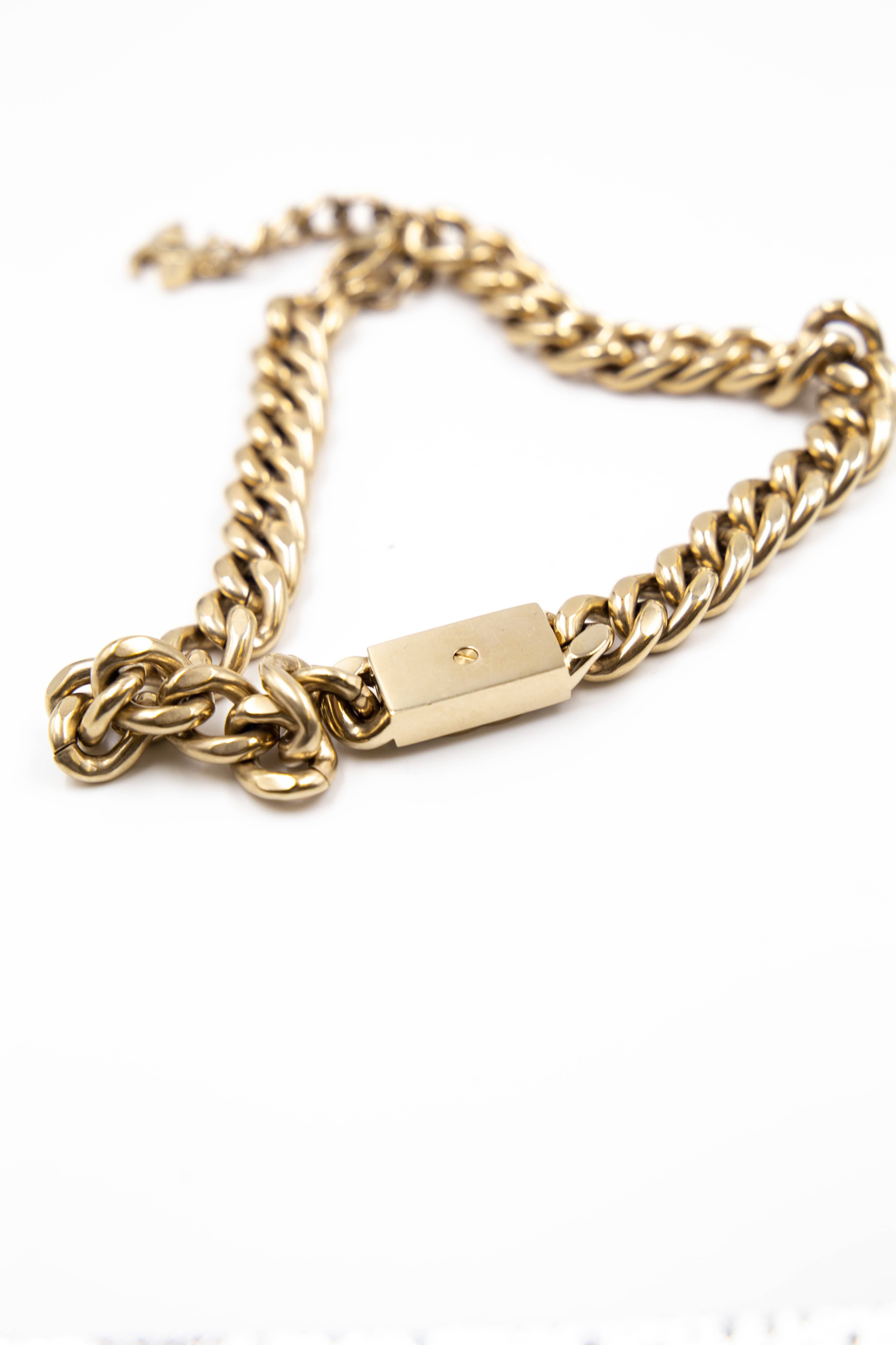 Chanel Chanel Cuban Link Rhinestone Choker  - AGL2024