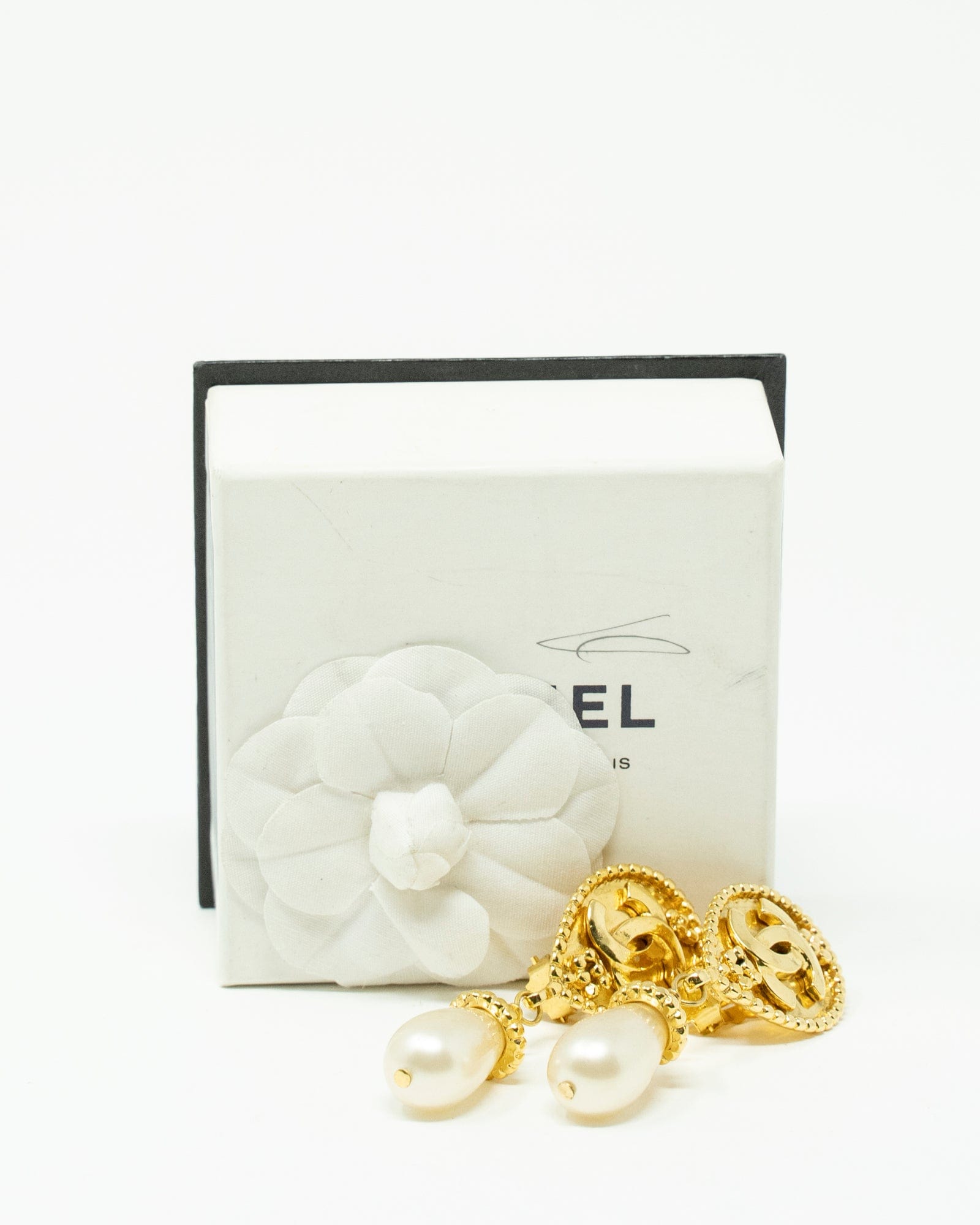 Chanel Chanel Dangling Pearl Clip-on Earrings ASL2461