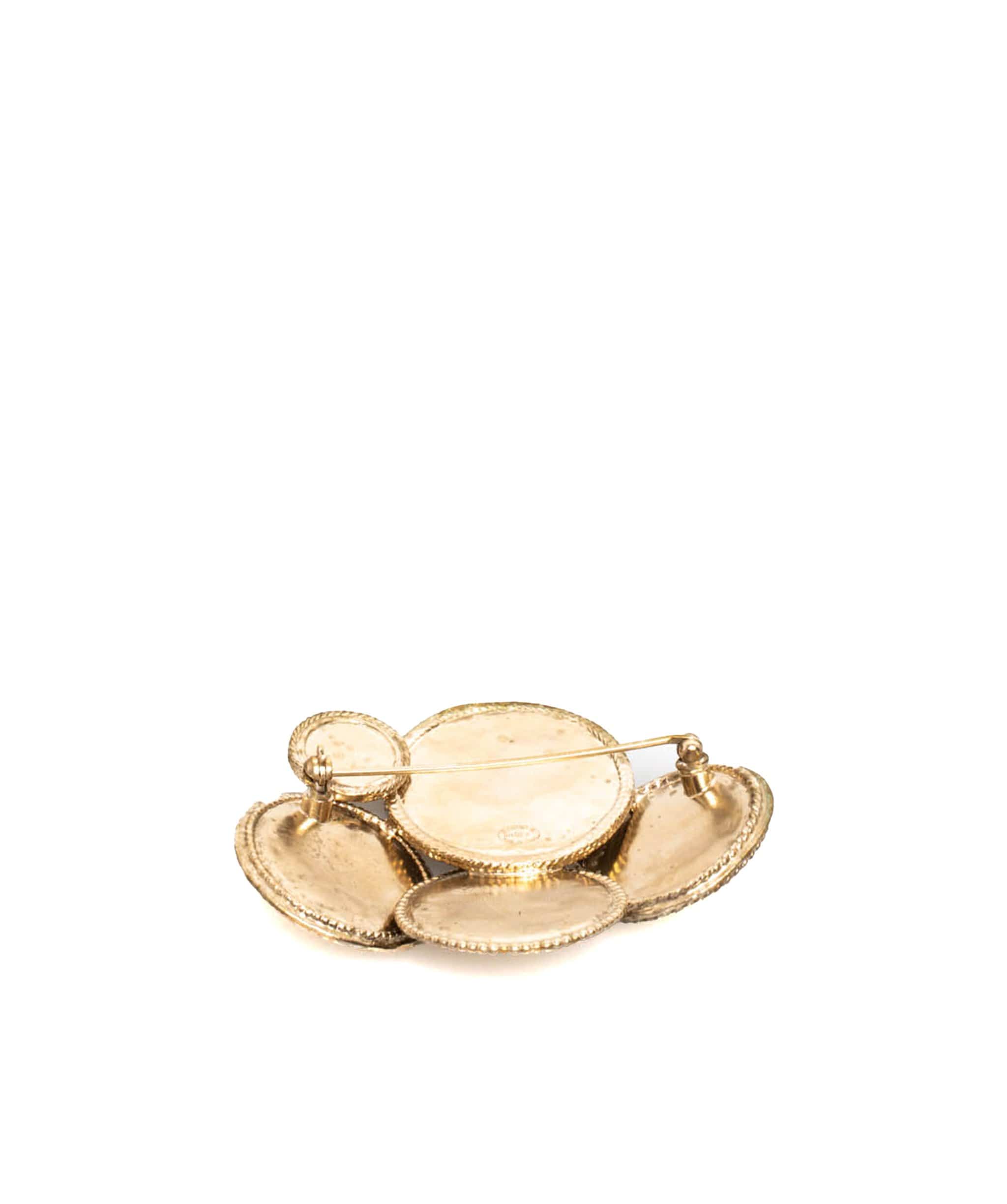 Chanel Chanel Disc Logo Brooch ADL1560