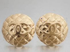 Chanel Chanel Earrings Cc Gold PXL1446