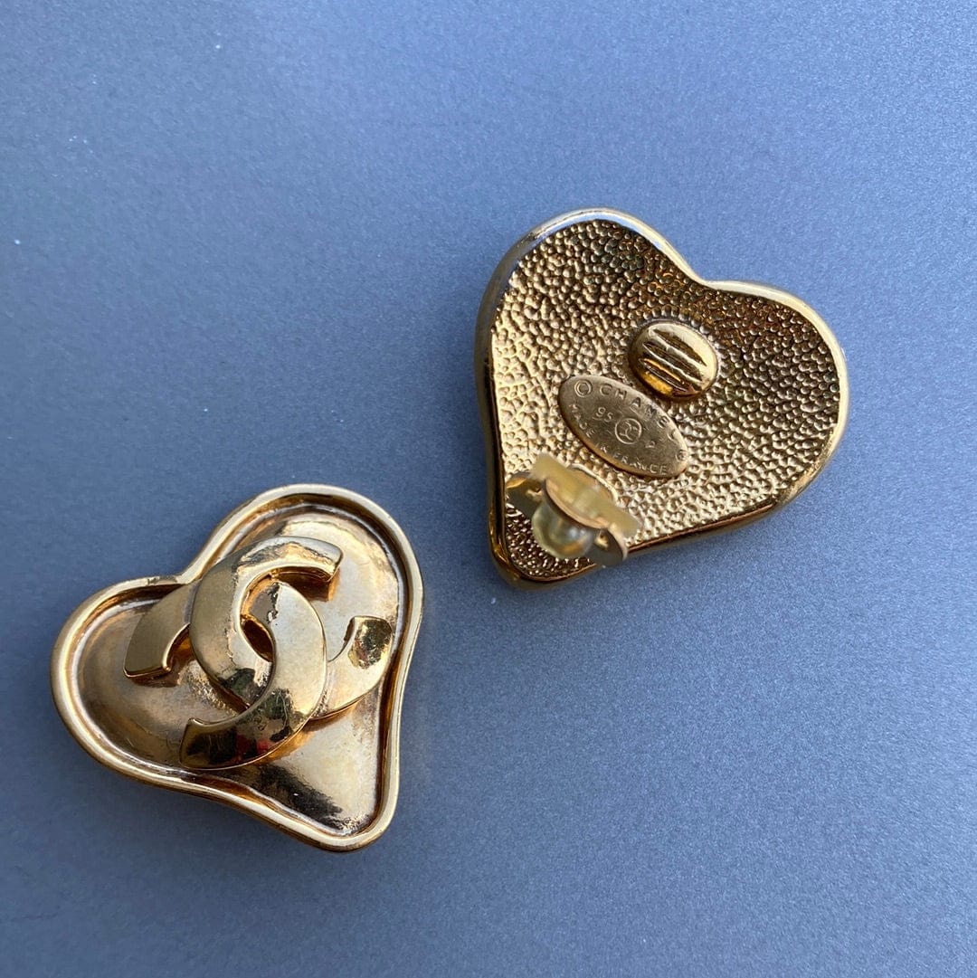 Chanel Chanel Earrings Coco Mark Heart PXL1392