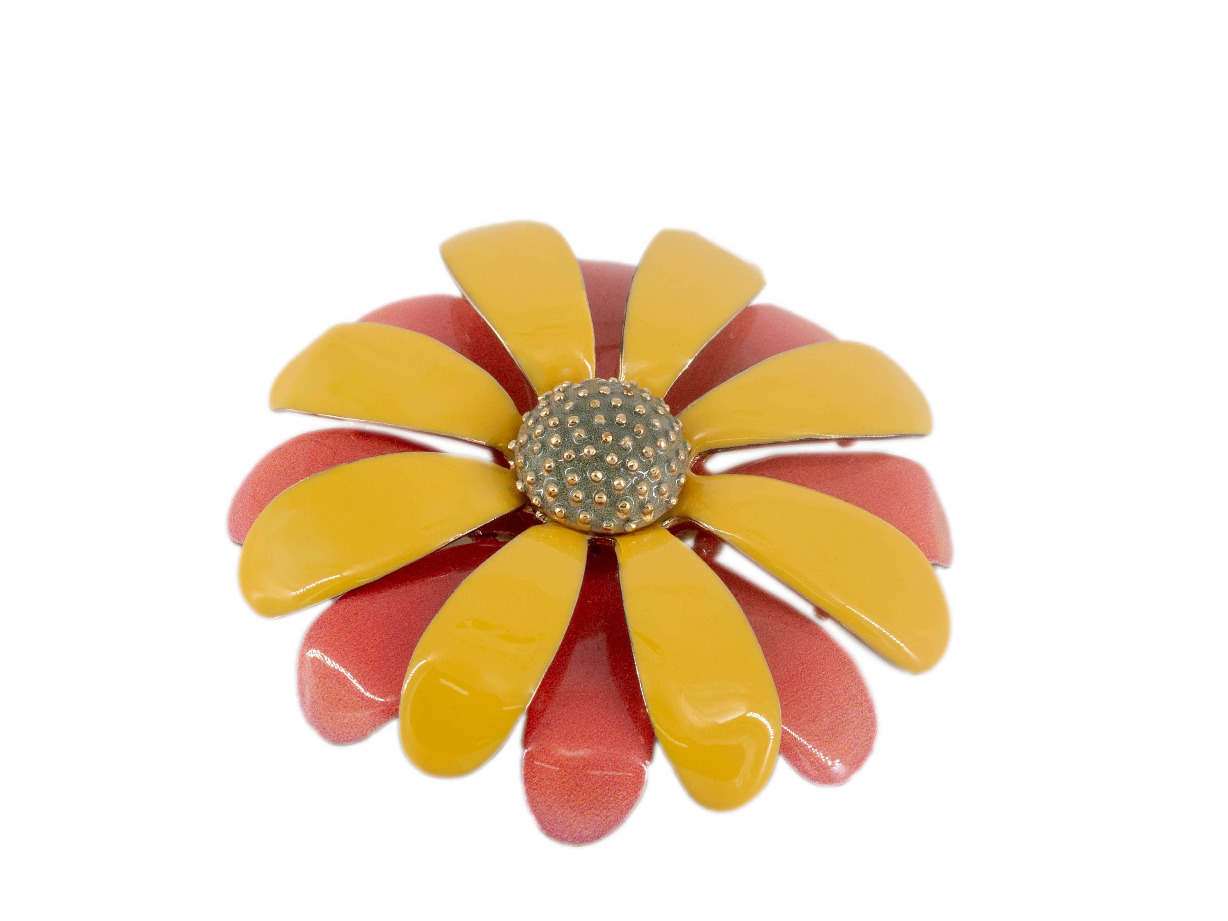 Chanel Chanel Enamel Daisy Brooch