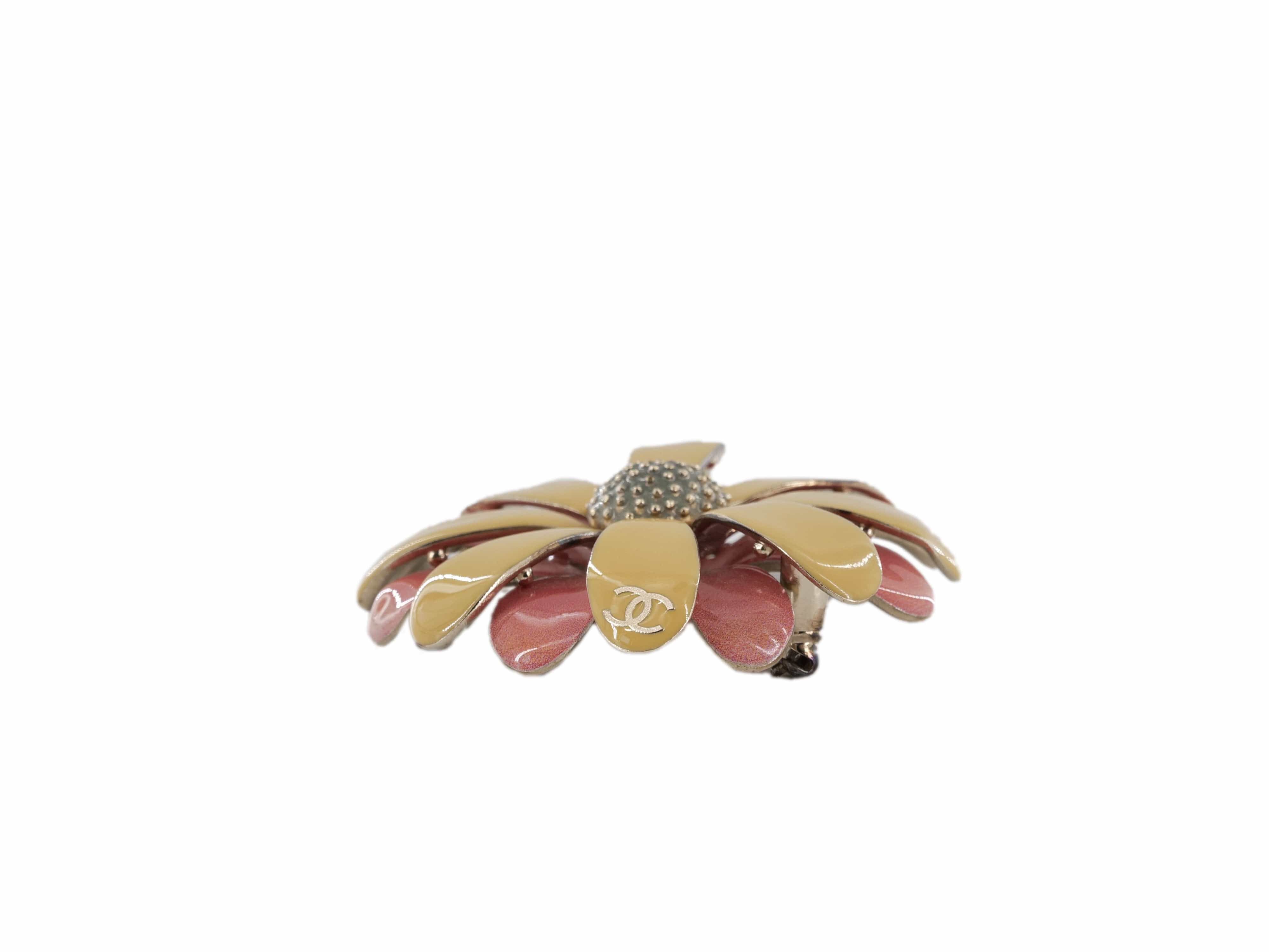 Chanel Chanel Enamel Daisy Brooch