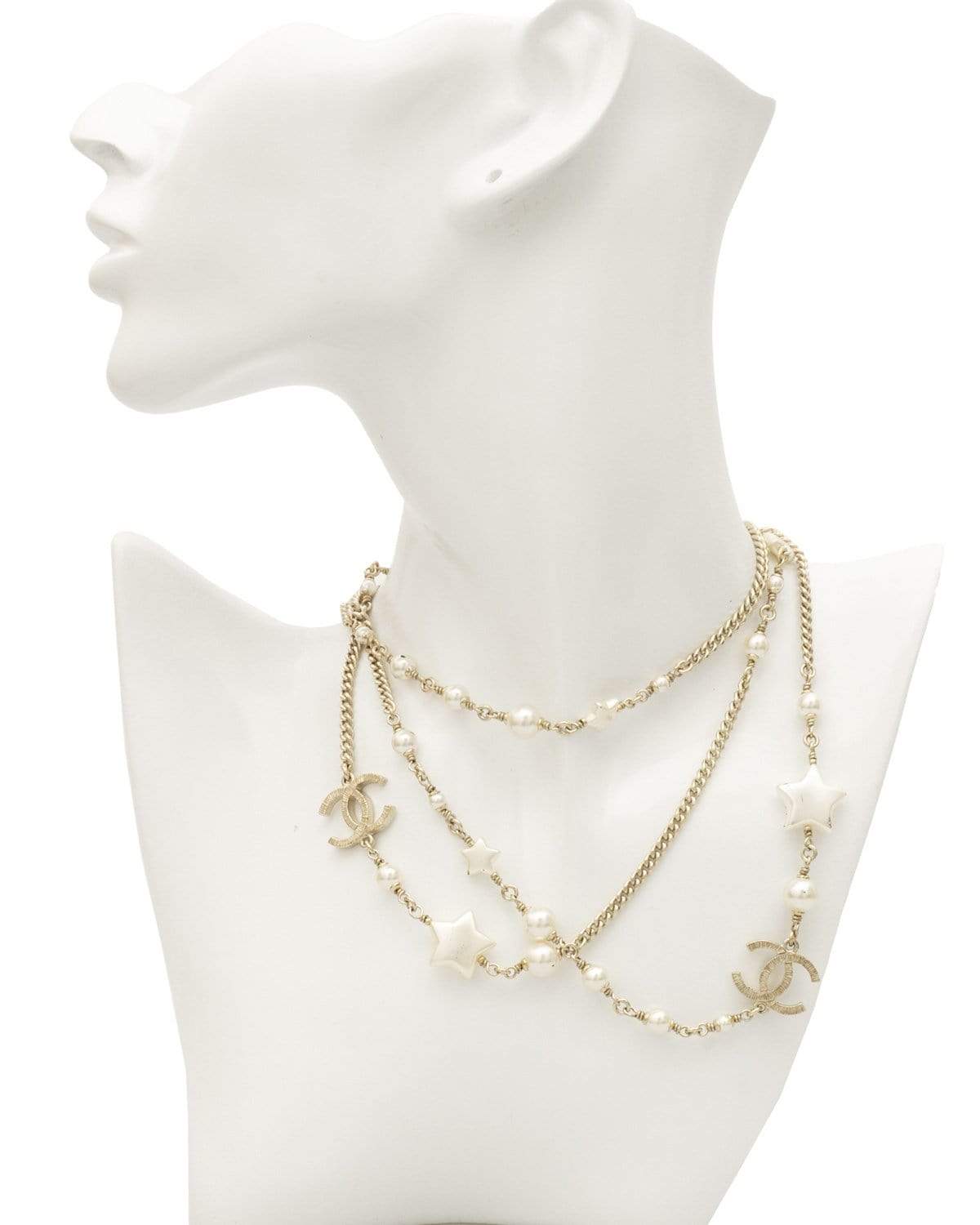 Chanel Chanel Faux Pearl and star long necklace A17B - AWL1868