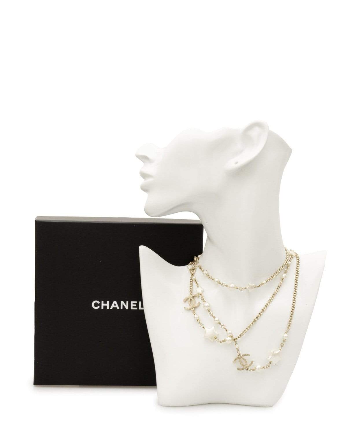 Chanel Chanel Faux Pearl and star long necklace A17B - AWL1868