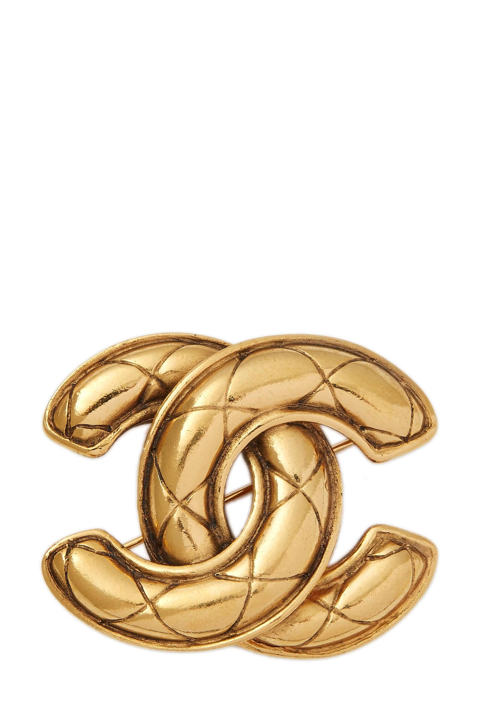 Chanel Chanel Gld Quiltedccpin Medium Q6J0NQ17D7038