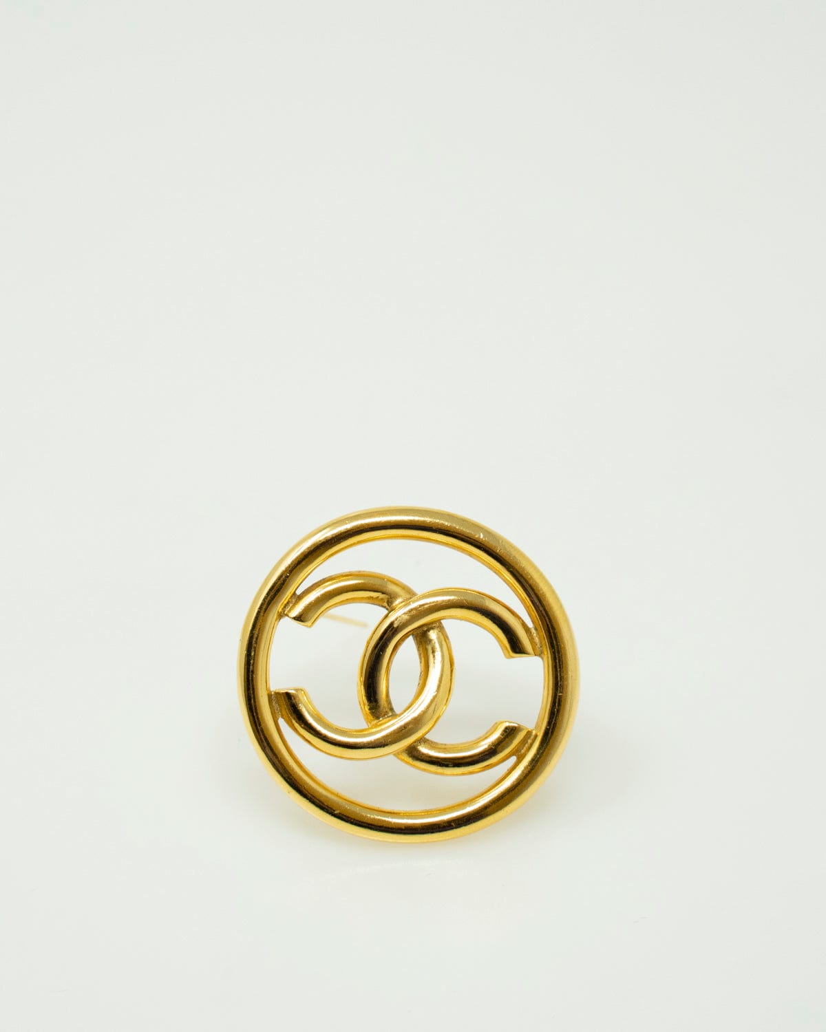 Chanel Chanel Gold CC Brooch - ASL2200