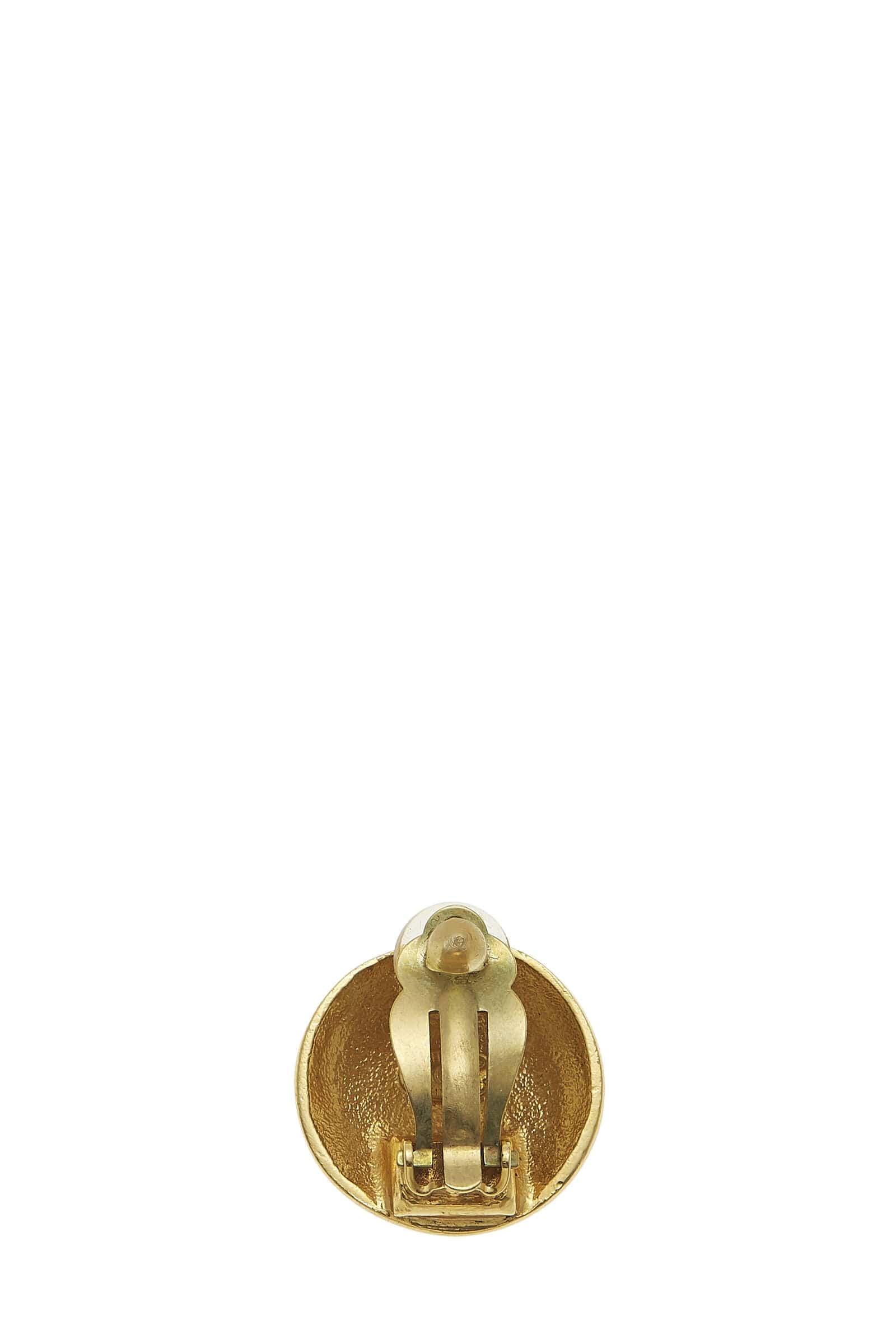 Chanel Chanel Gold Cconround Earring Q6JAPF17DB082