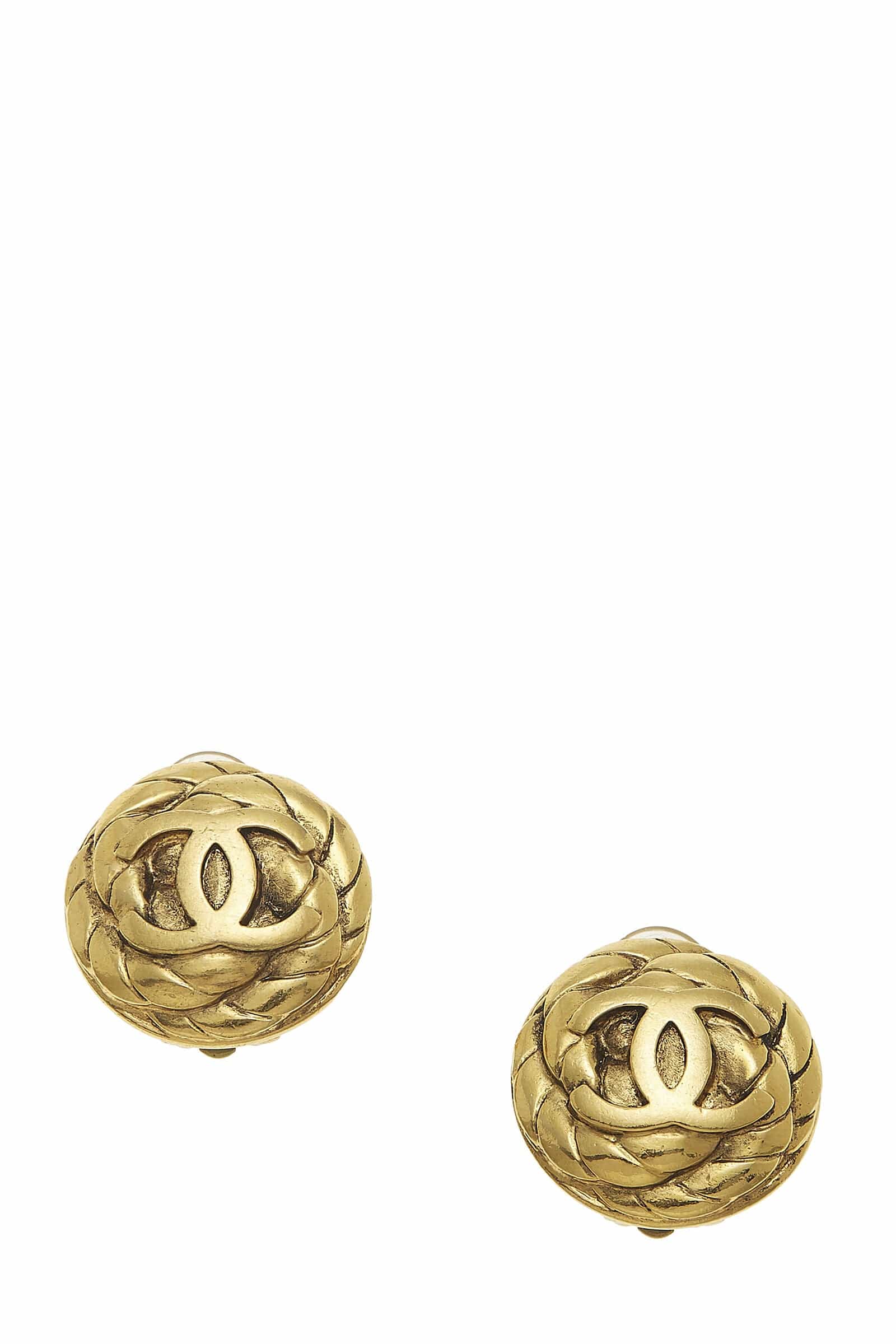 Chanel Chanel Gold Cconround Earring Q6JAPF17DB082