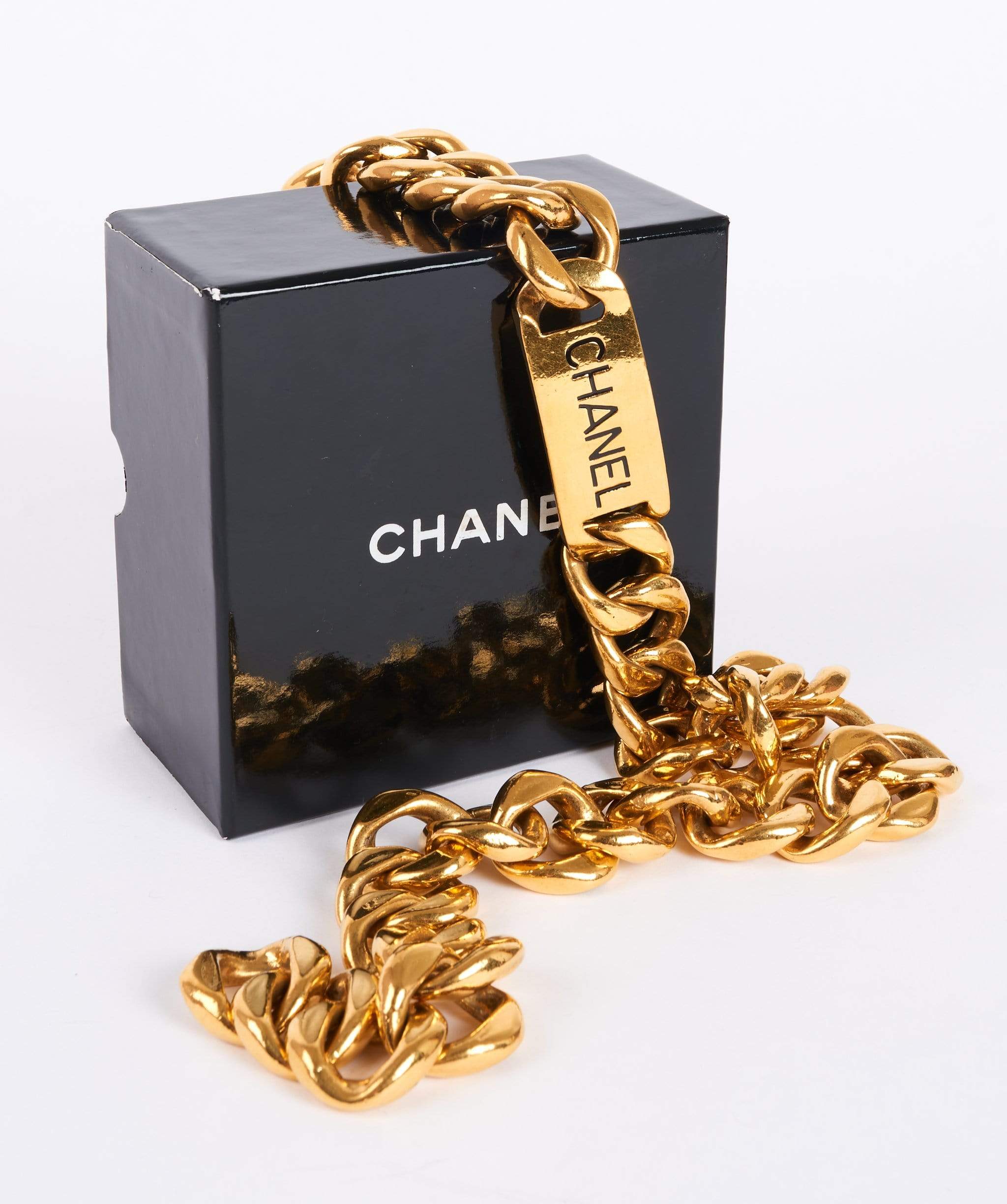 Chanel Chanel Gold Chain Logo Belt