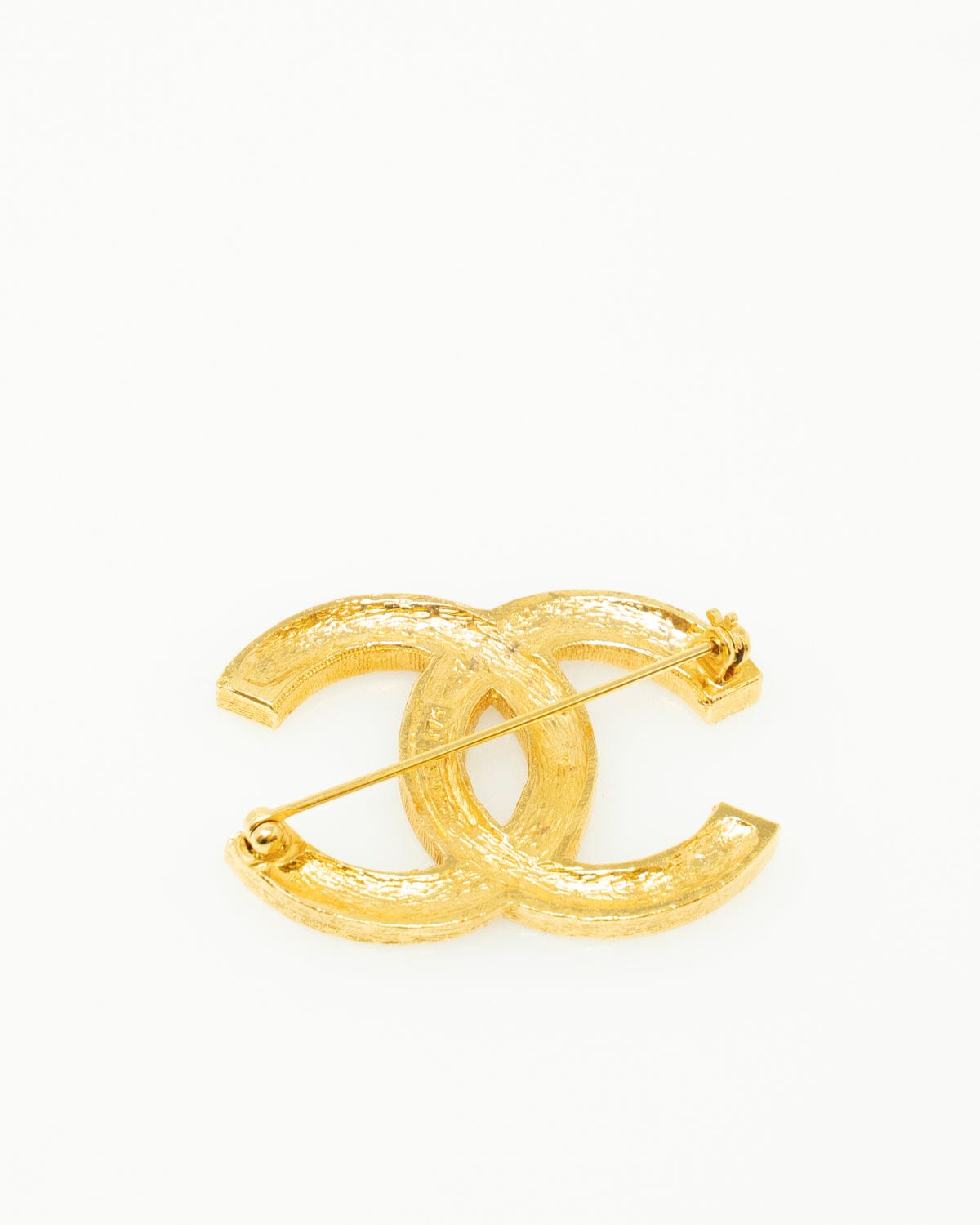 Chanel Chanel Gold Diamanté CC Brooch - AWL2456