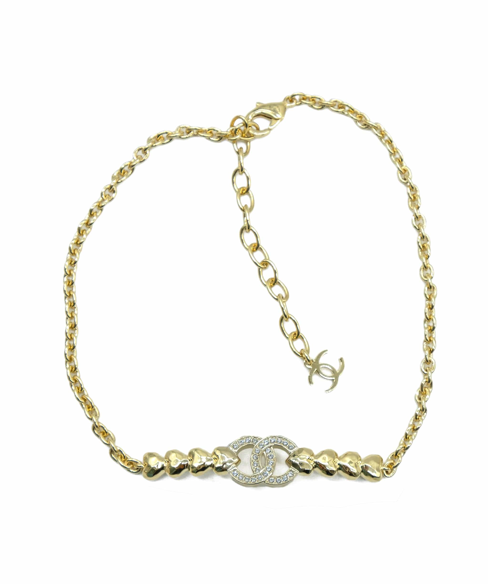 Chanel Chanel Gold Hearts Choker REC1237