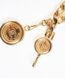 Chanel Chanel Gold medallion chain belt