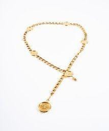 Chanel Chanel Gold medallion chain belt