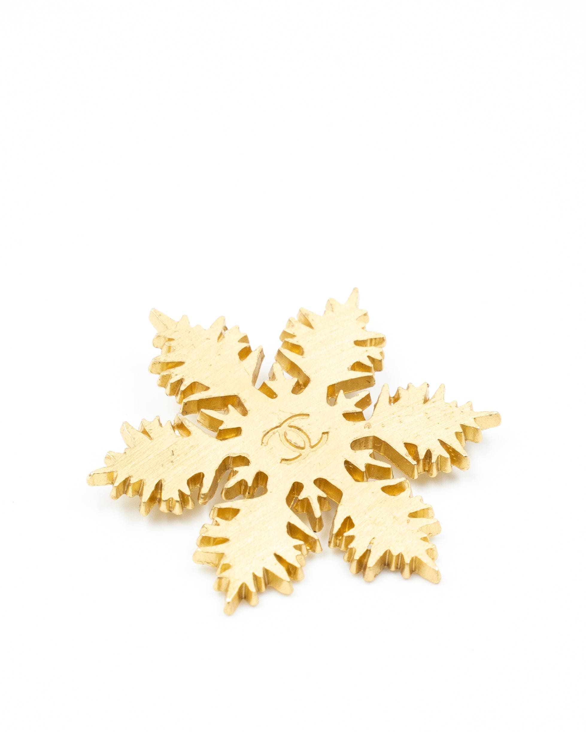 Chanel Chanel Gold Snowflake Brooch - ASL2085