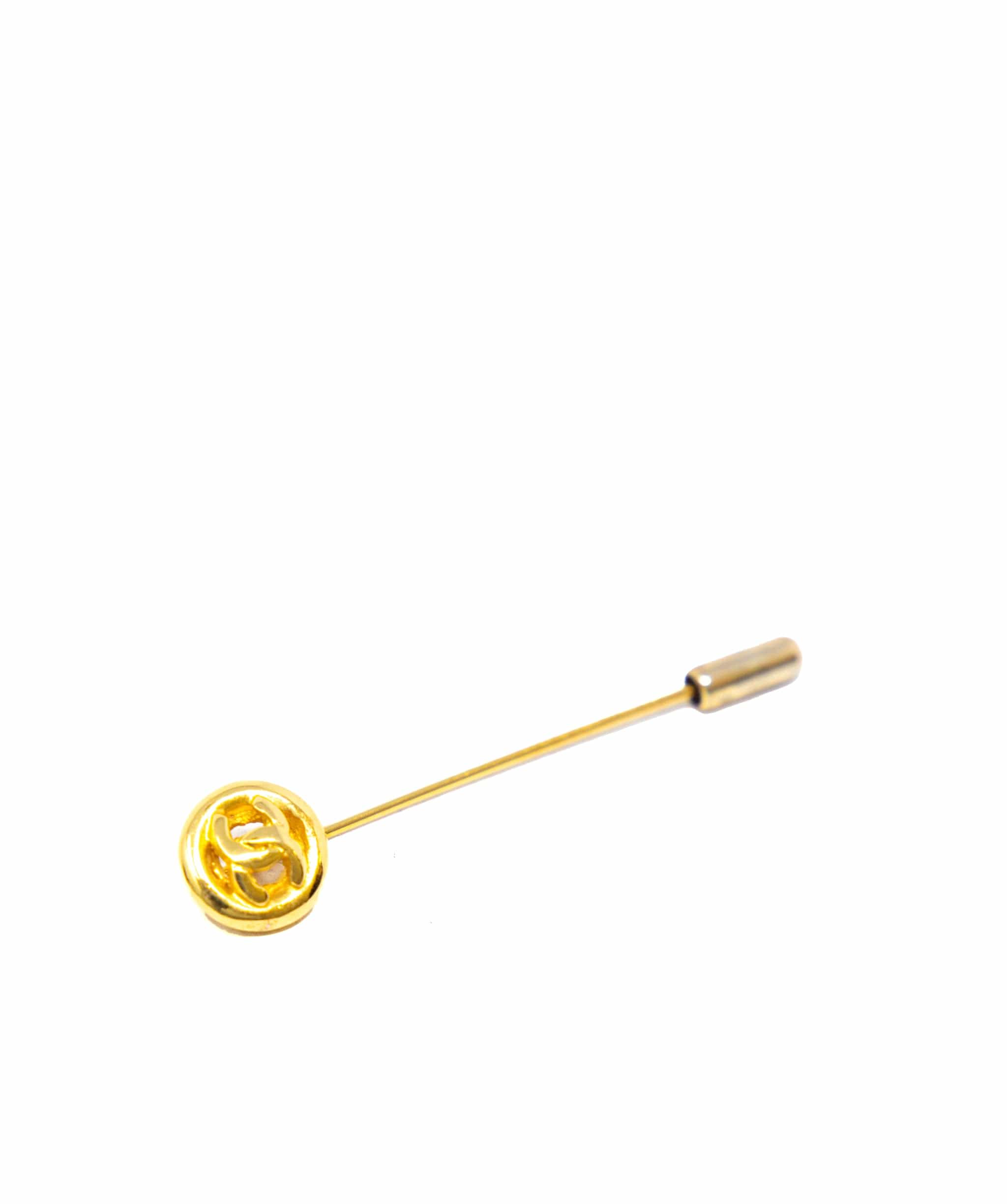 Chanel Chanel gold tie pin ASL3984