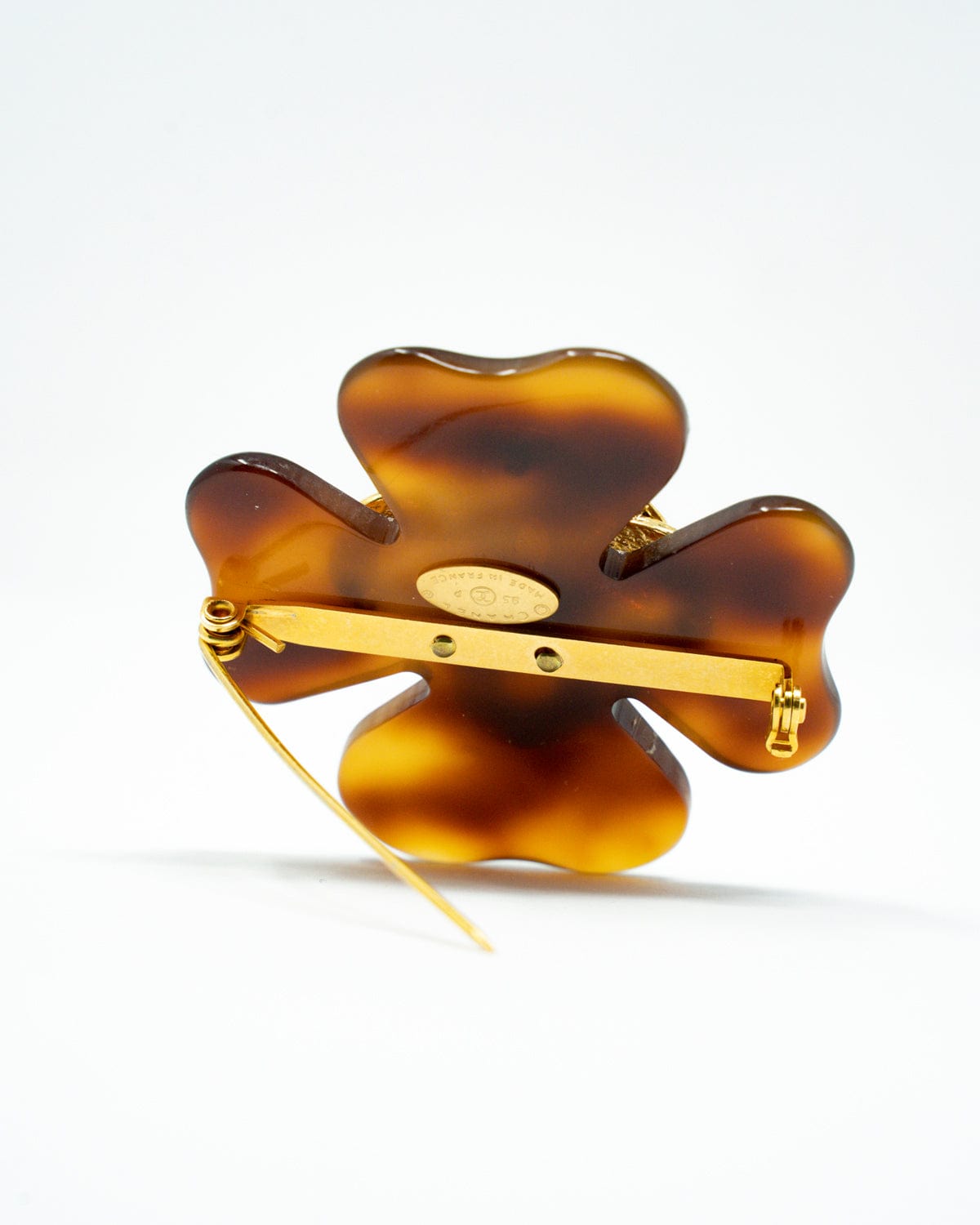 Chanel Chanel Gold & Tortoiseshell Brooch - ASL2049