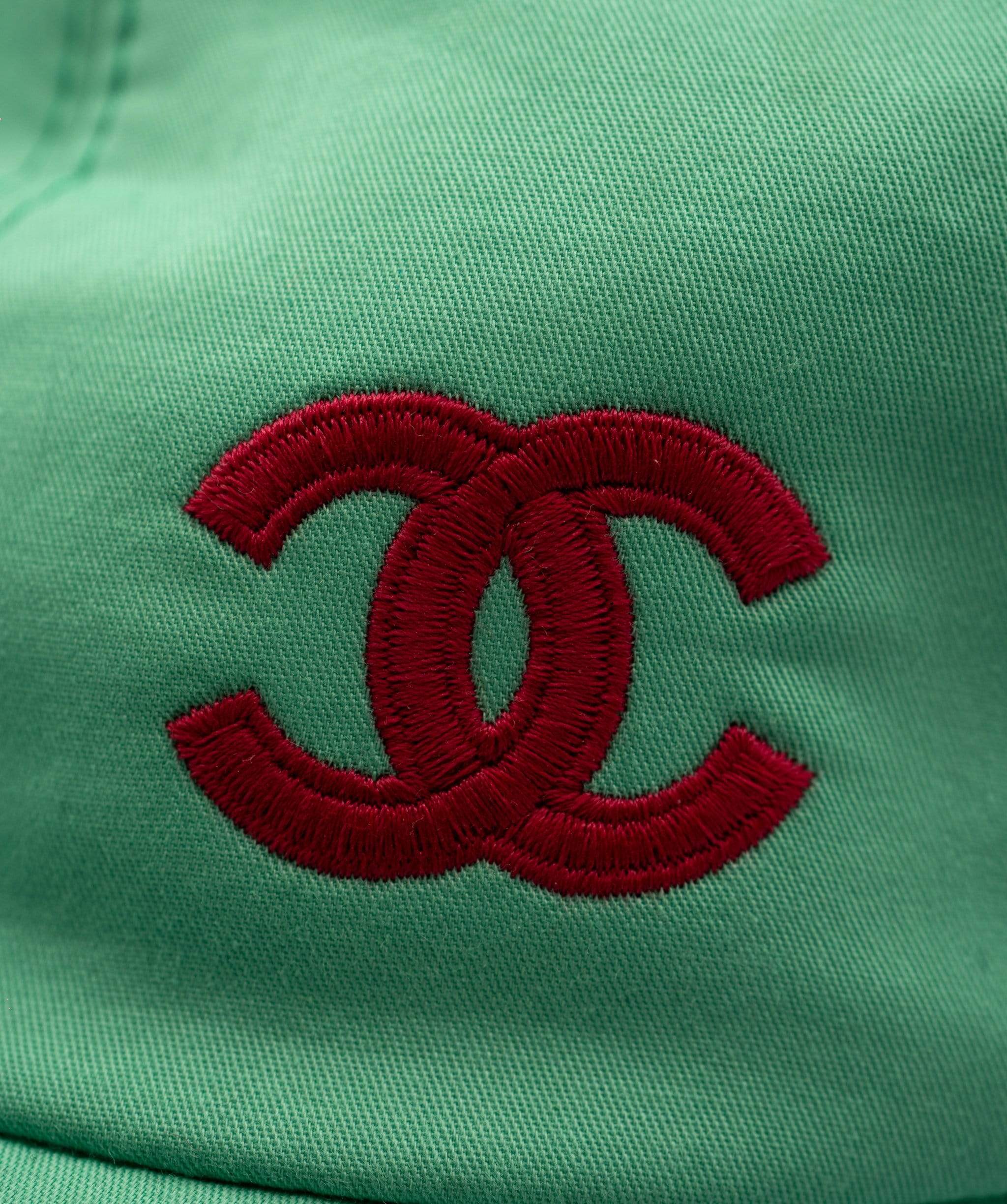 Chanel Chanel Green and Pink Cap