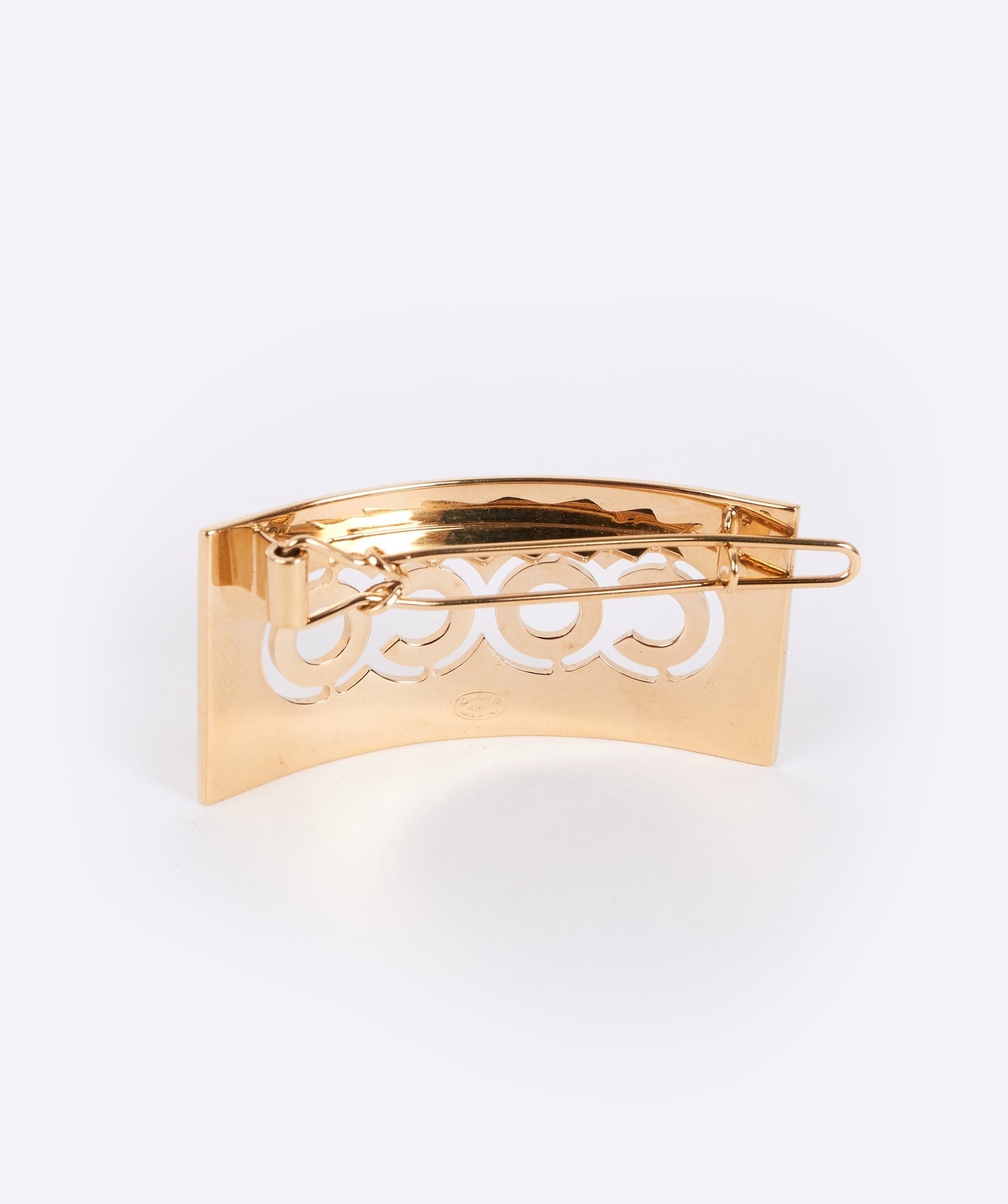 Chanel Chanel Hair Barrette Gold