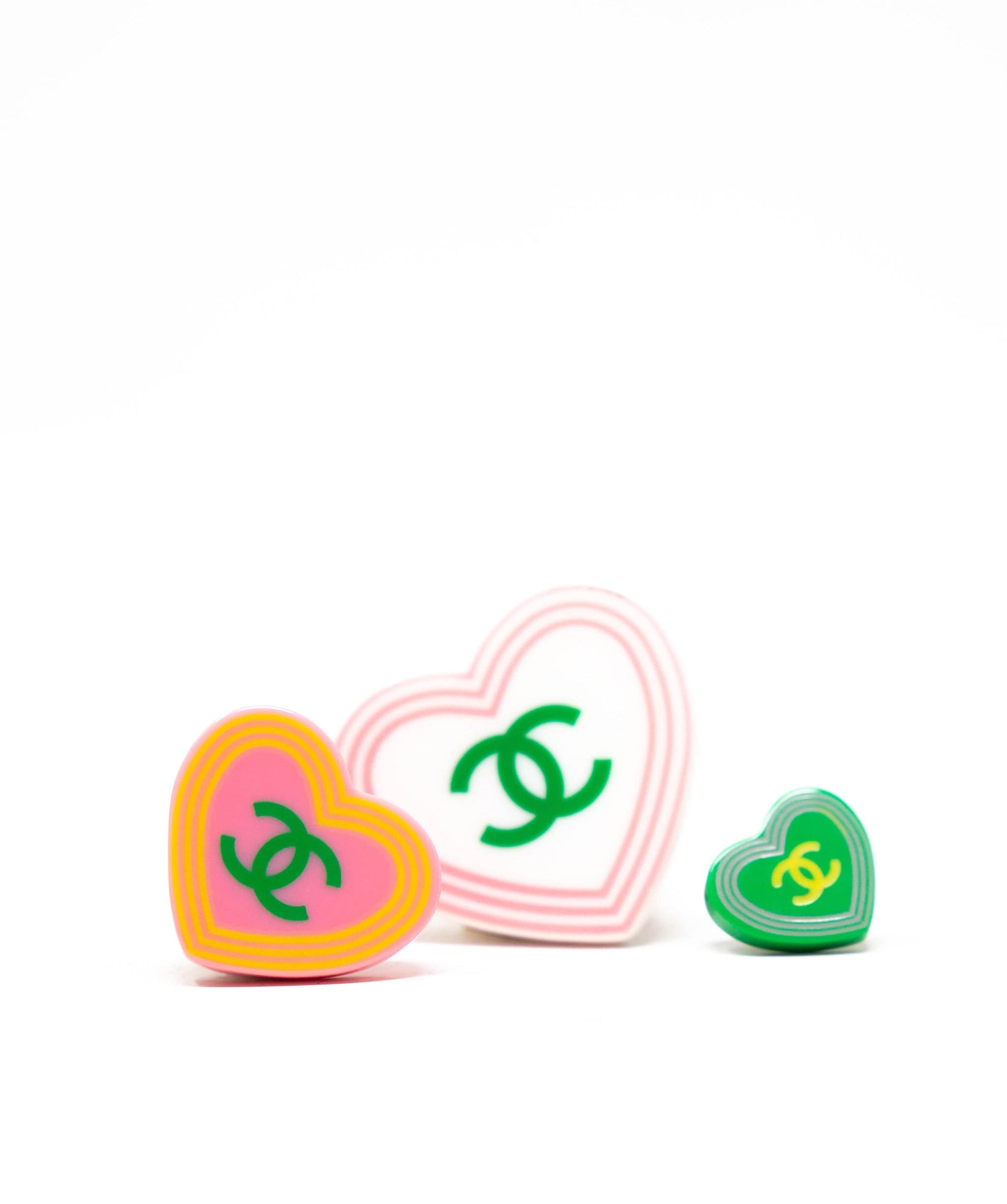 Chanel Chanel Heart Pins set of 3 ASL3938