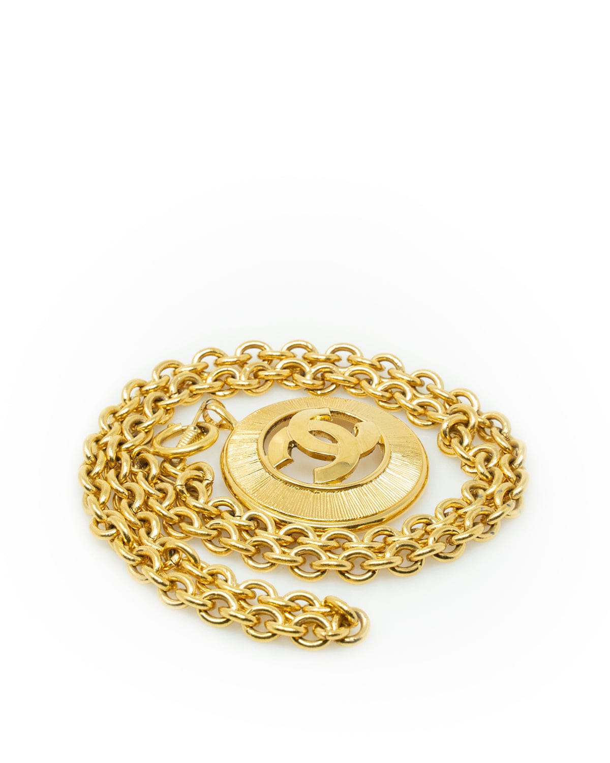 Chanel Chanel Jumbo Round Pendant with CC Necklace - AWL2612