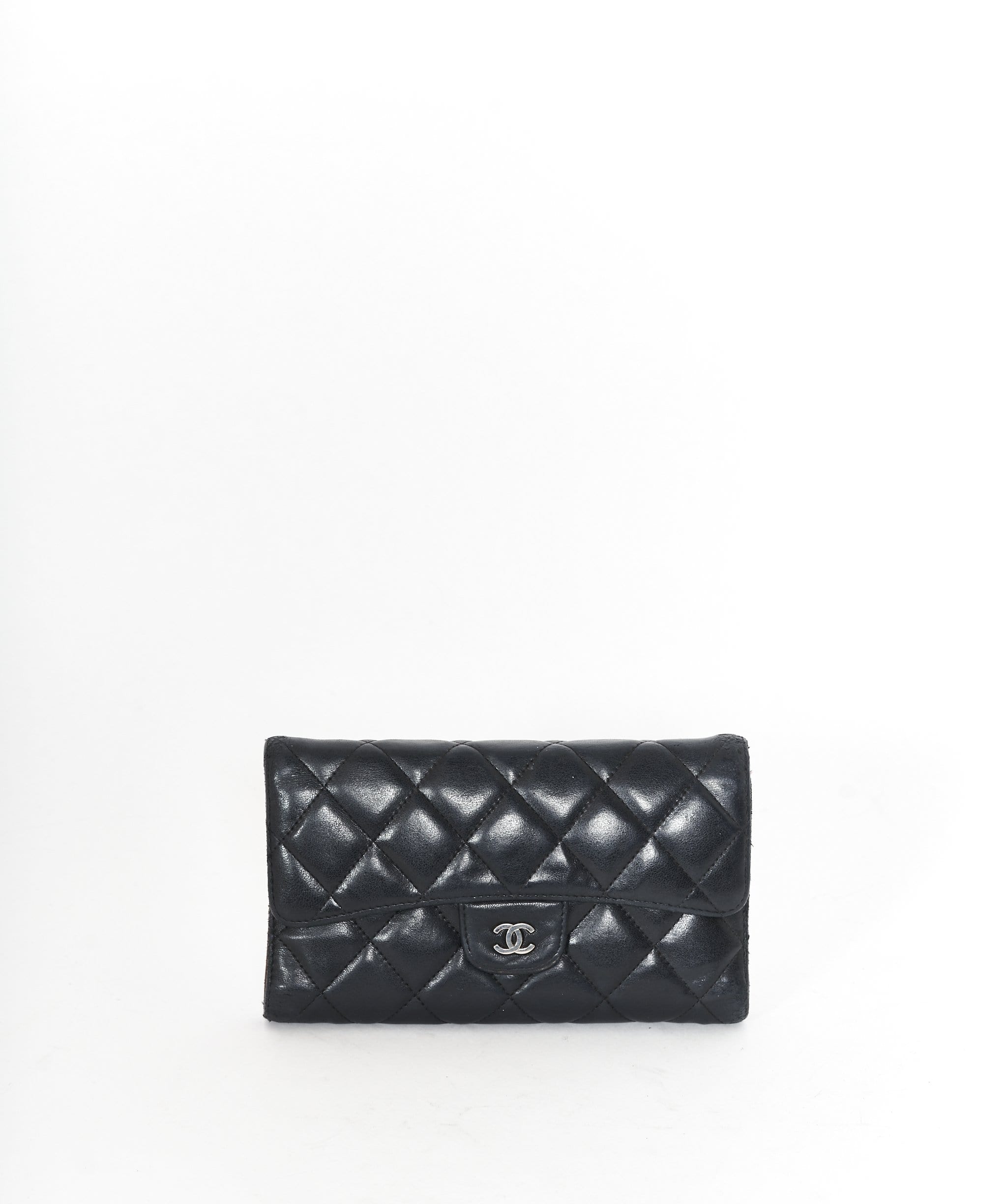 Chanel CHANEL Lamb Skin Matelasse Classic Long Wallet