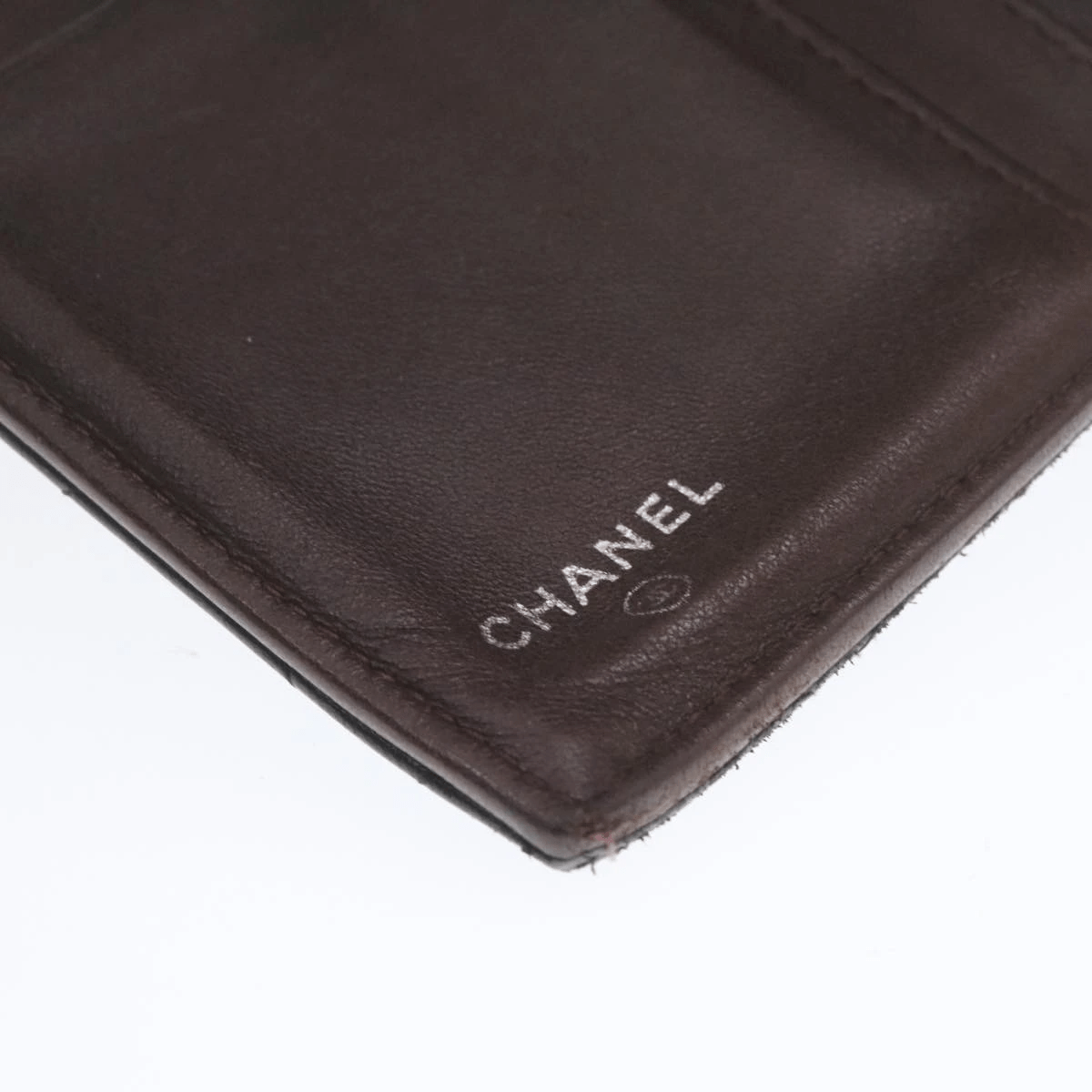 Chanel Chanel Lamb Skin Matelasse Long Wallet Black CC Auth 13203