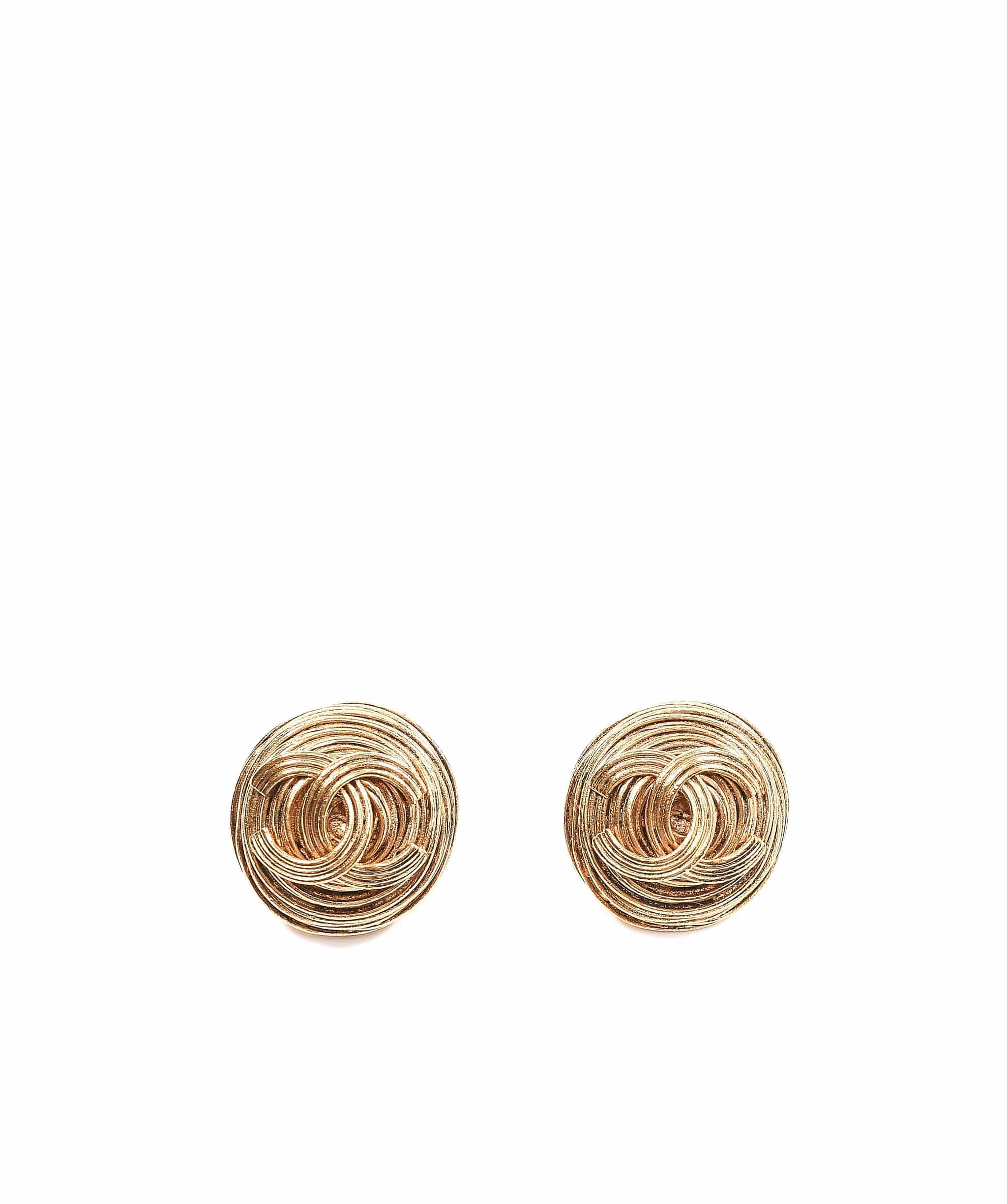 Chanel Chanel layer hoop CC earrings - AWL3492