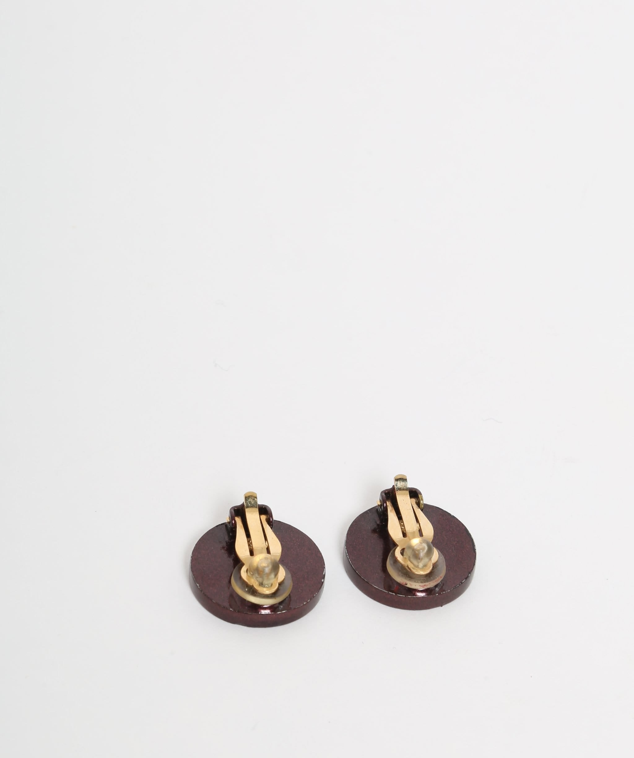 Chanel Chanel Leather/Resin Earrings