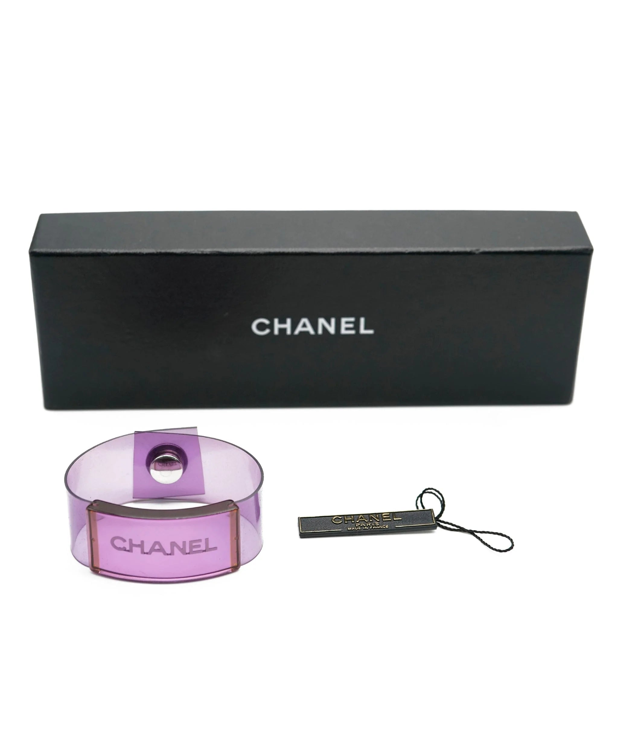 Chanel Chanel Logo Clear Snap Bracelet AAV6109 AWL4347