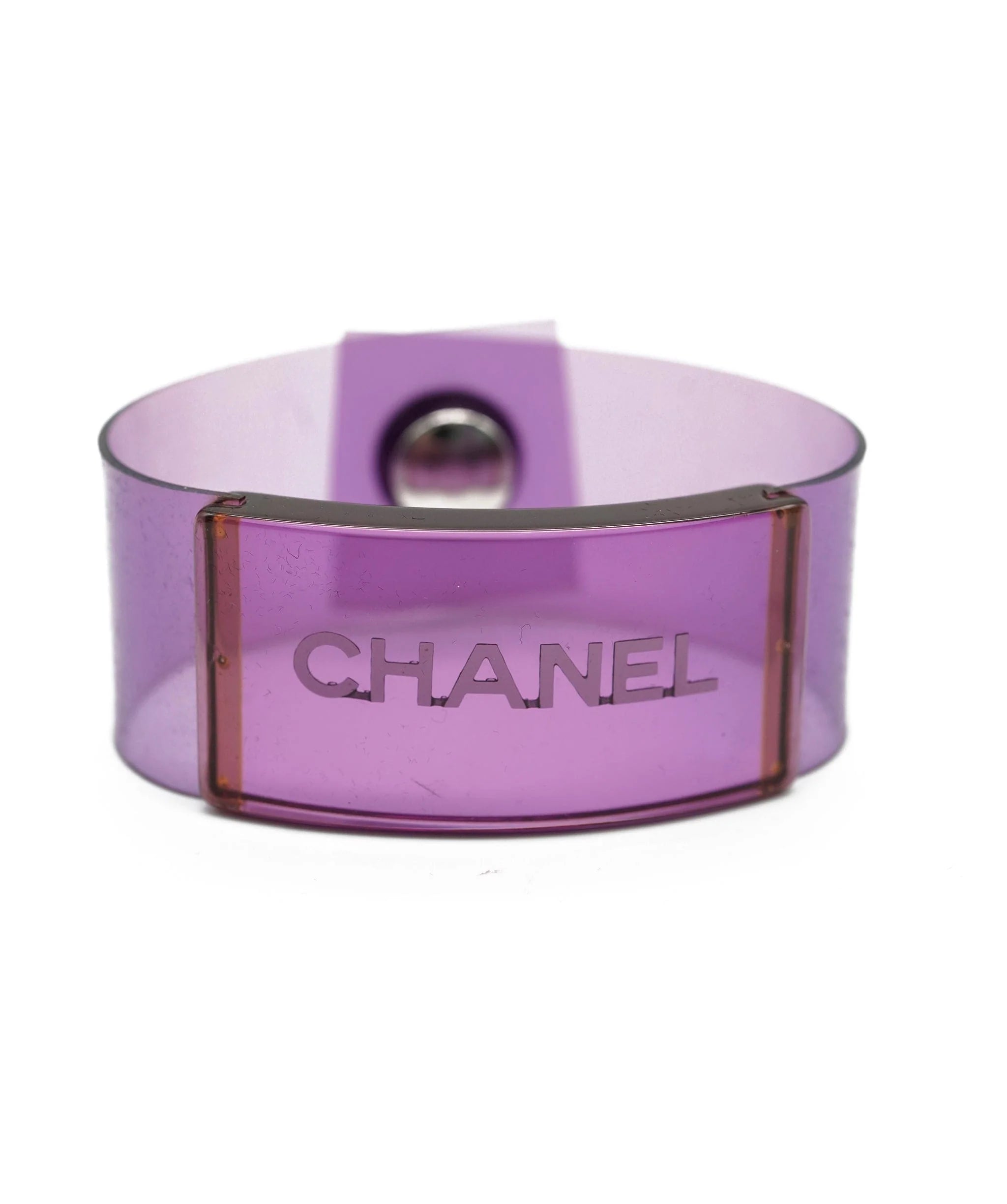 Chanel Chanel Logo Clear Snap Bracelet AAV6109 AWL4347