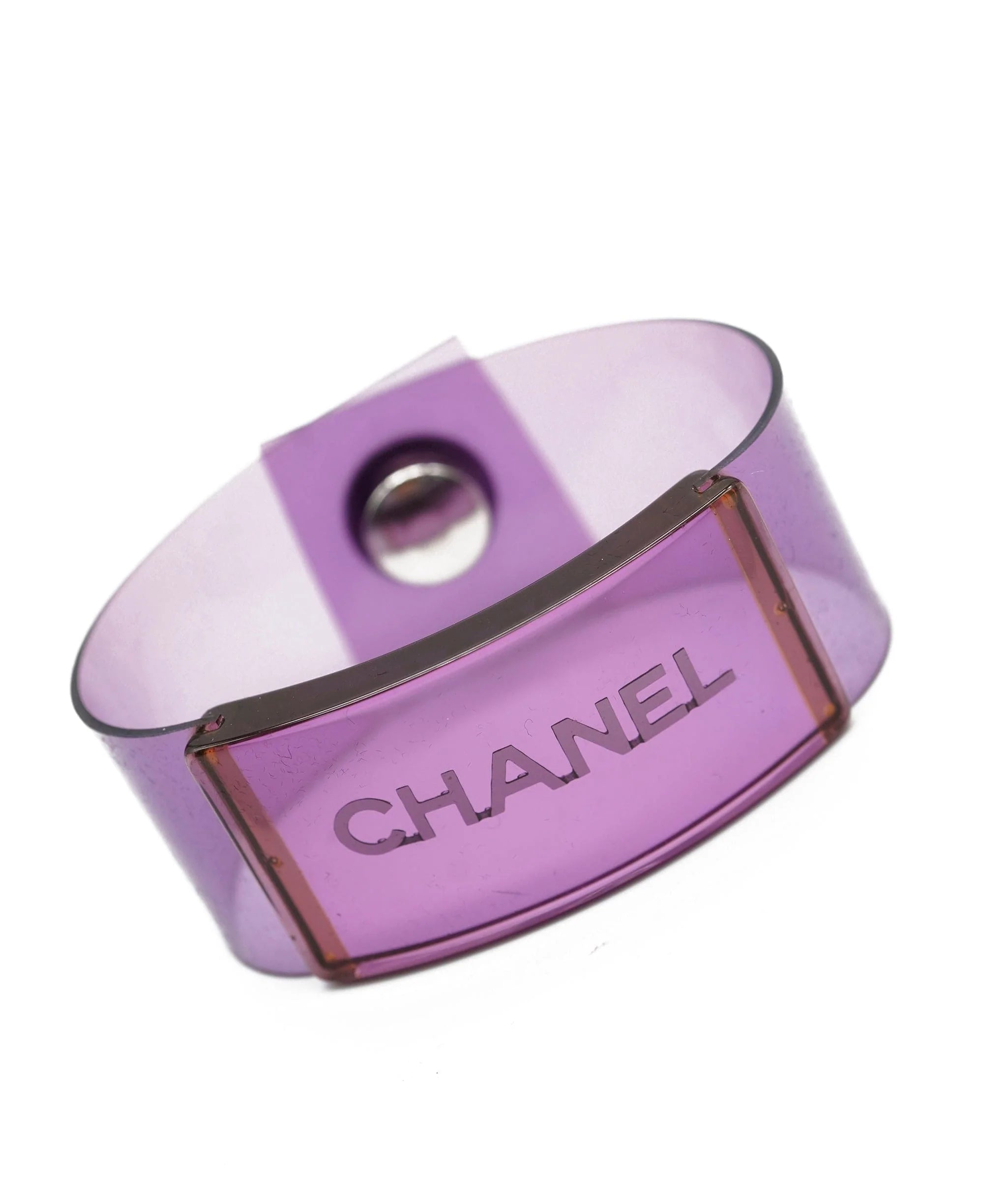 Chanel Chanel Logo Clear Snap Bracelet AAV6109 AWL4347