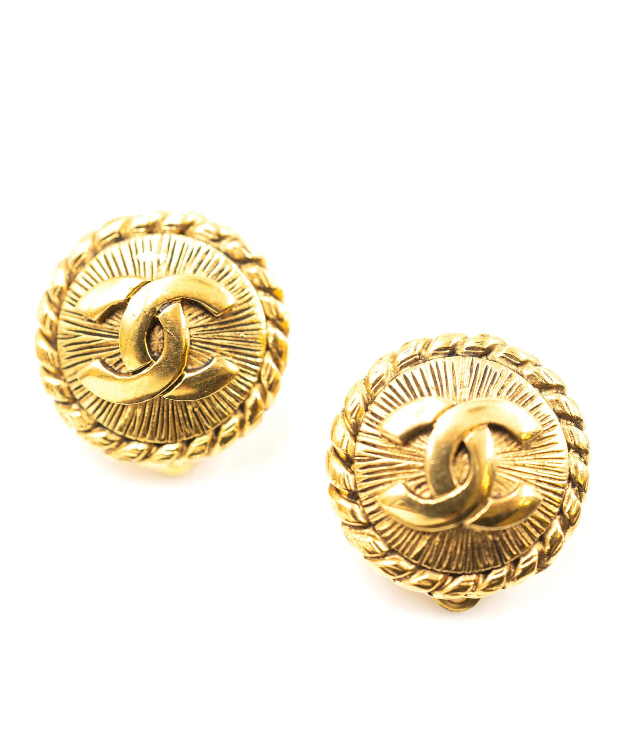 Chanel Chanel Logo Sunburst Earrings ASL2455