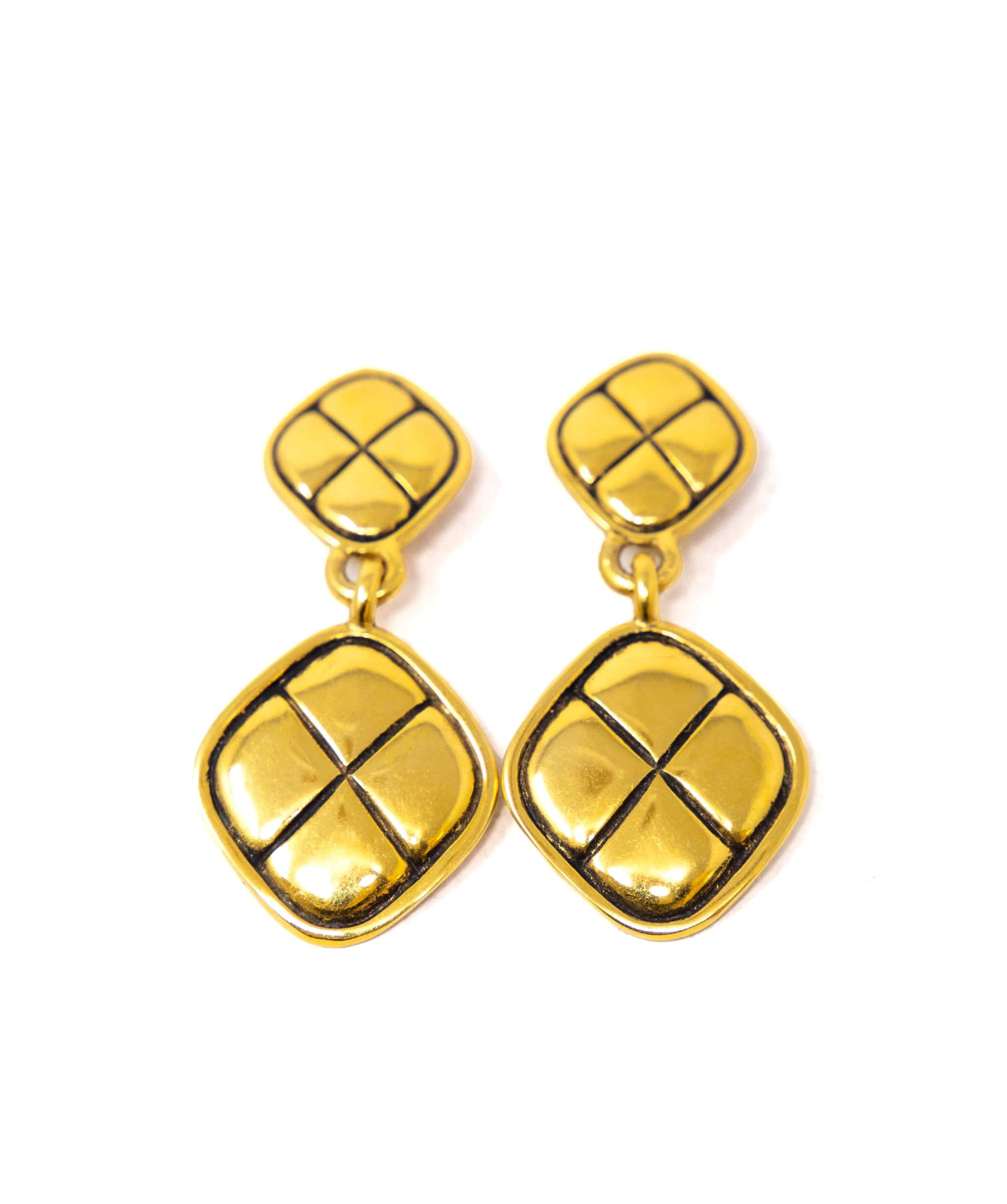 Chanel Chanel matelasse dangling earrings ASL3973