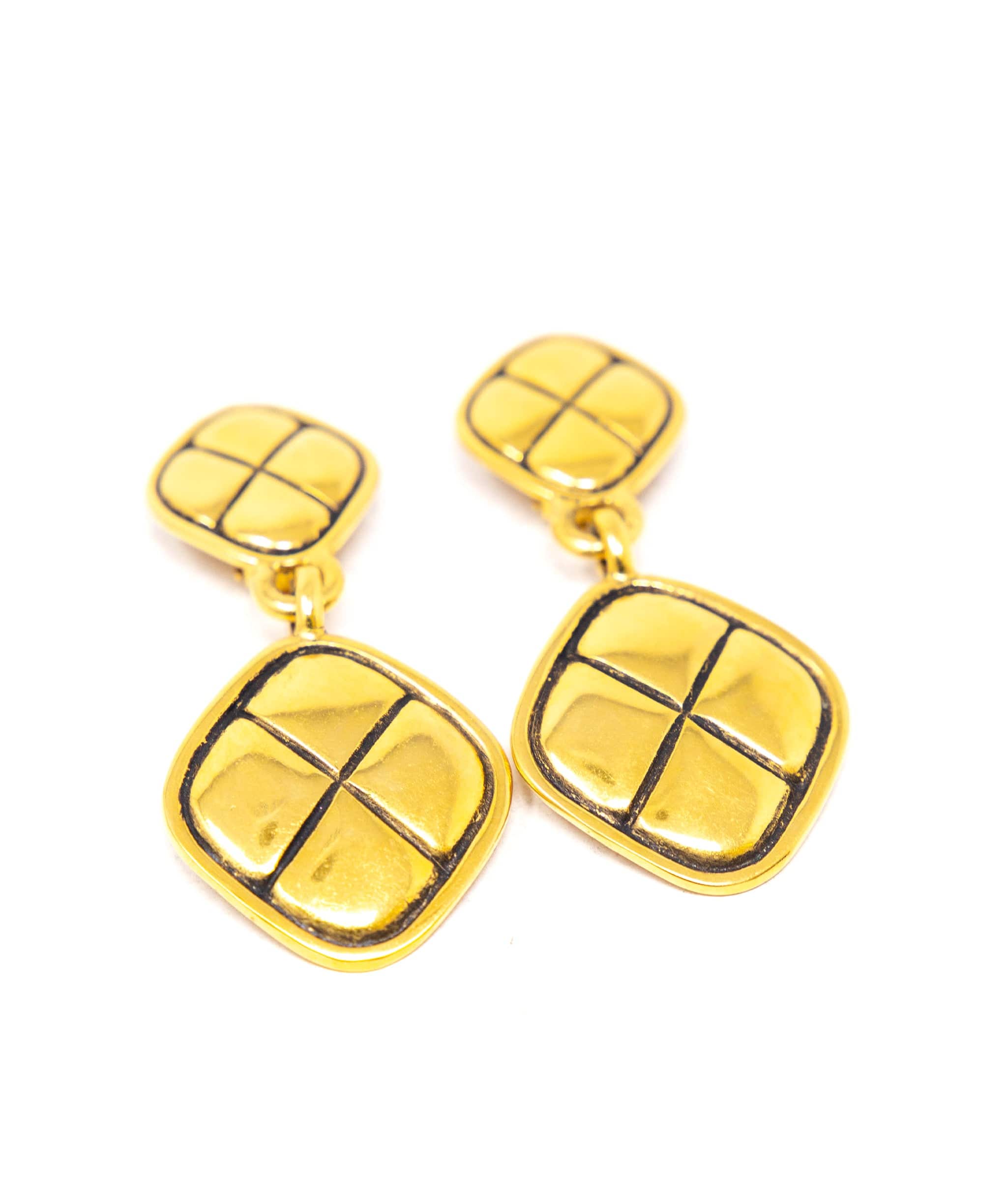 Chanel Chanel matelasse dangling earrings ASL3973